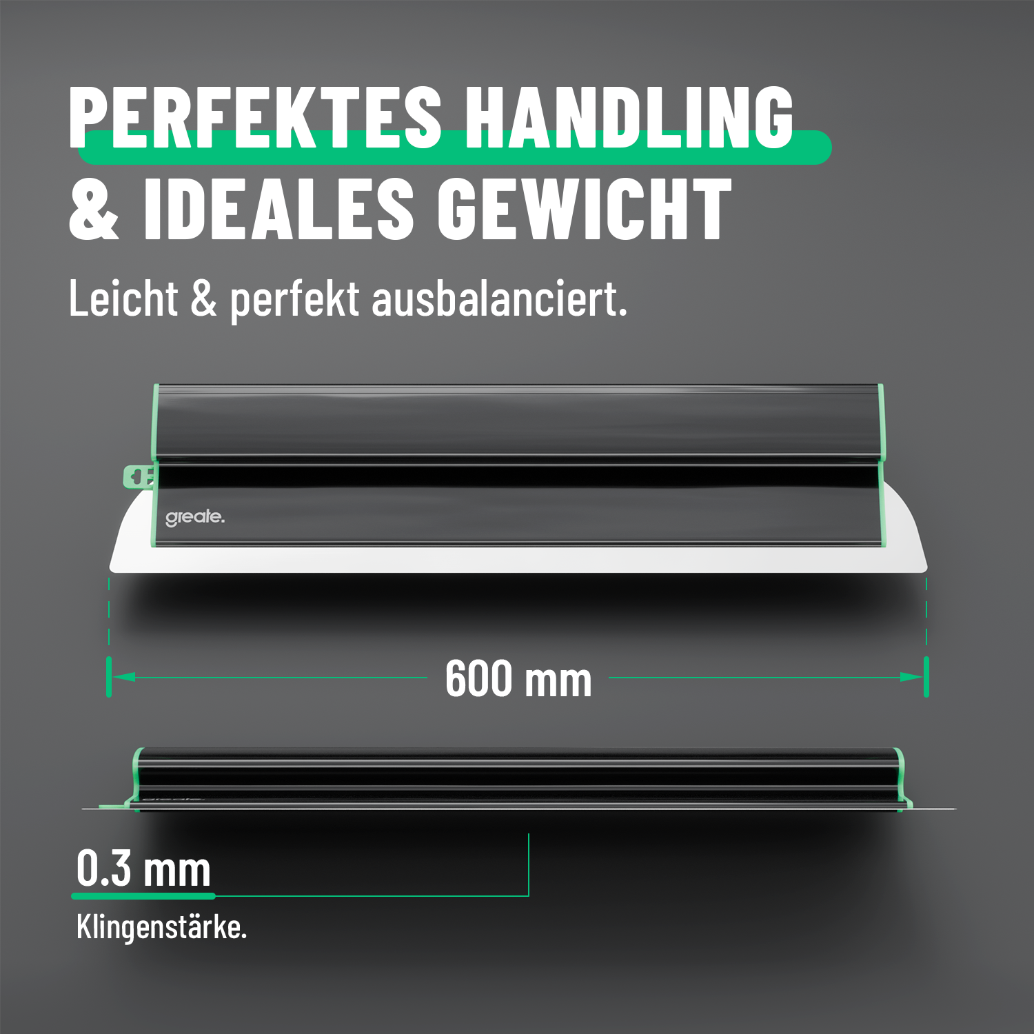Flächenspachtel 600mm mit ergonomischem Griff