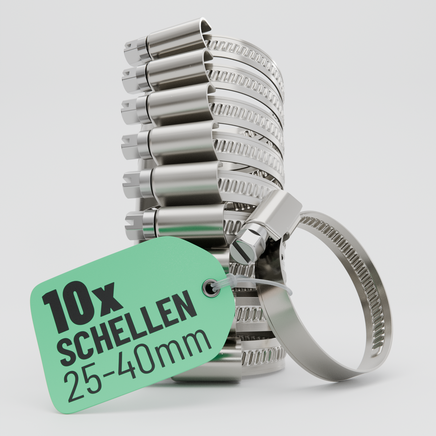 Schlauchschellen Edelstahl 25-40mm