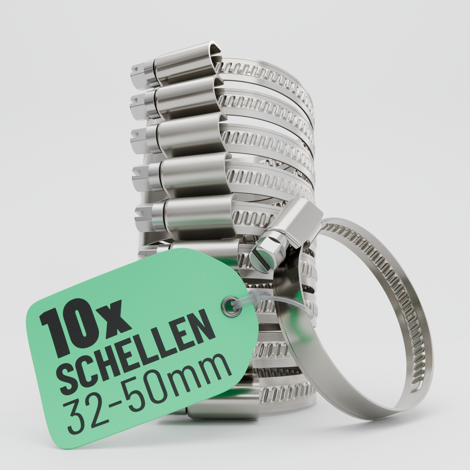 Schlauchschellen Edelstahl 32-50 mm