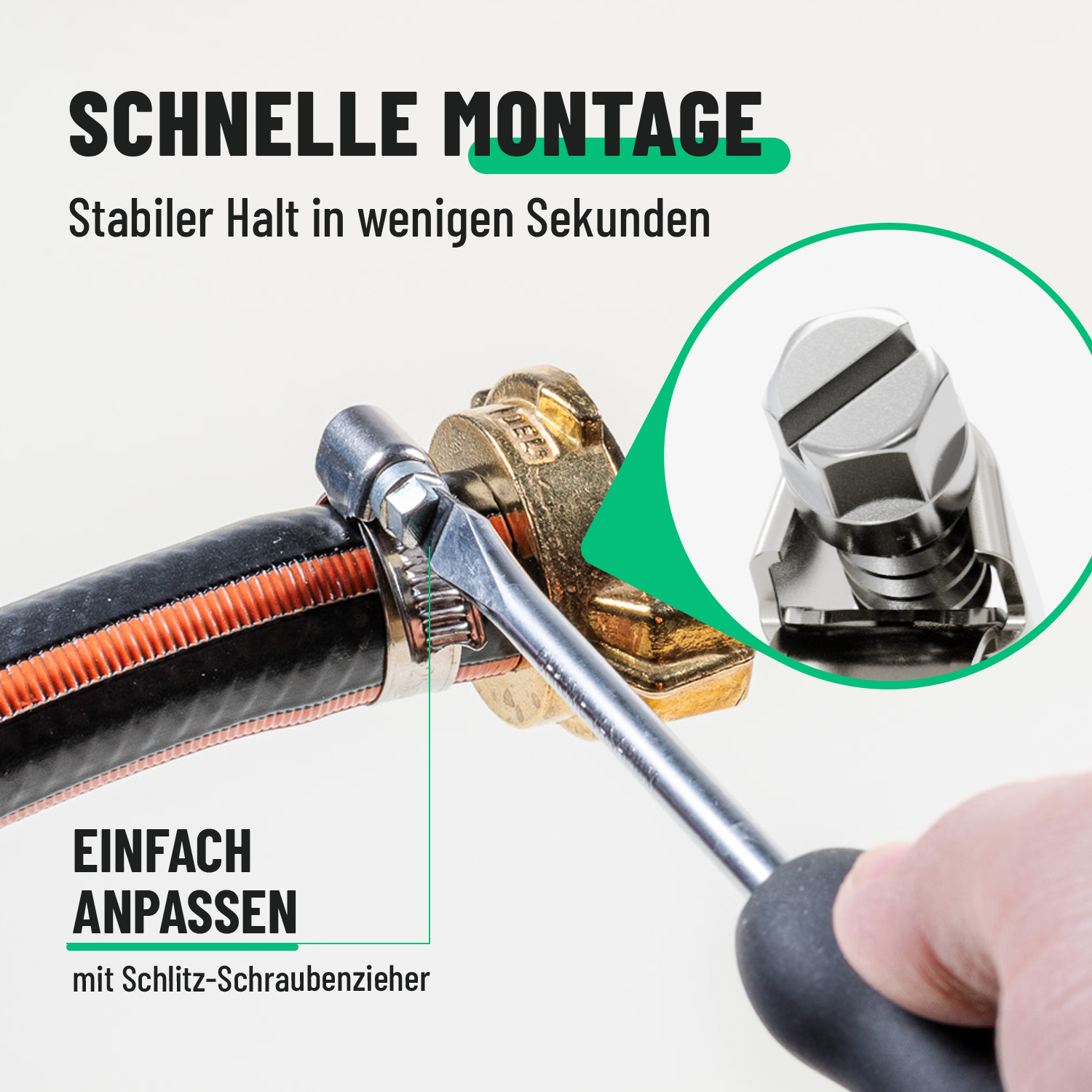 Schlauchschellen Edelstahl 32-50 mm
