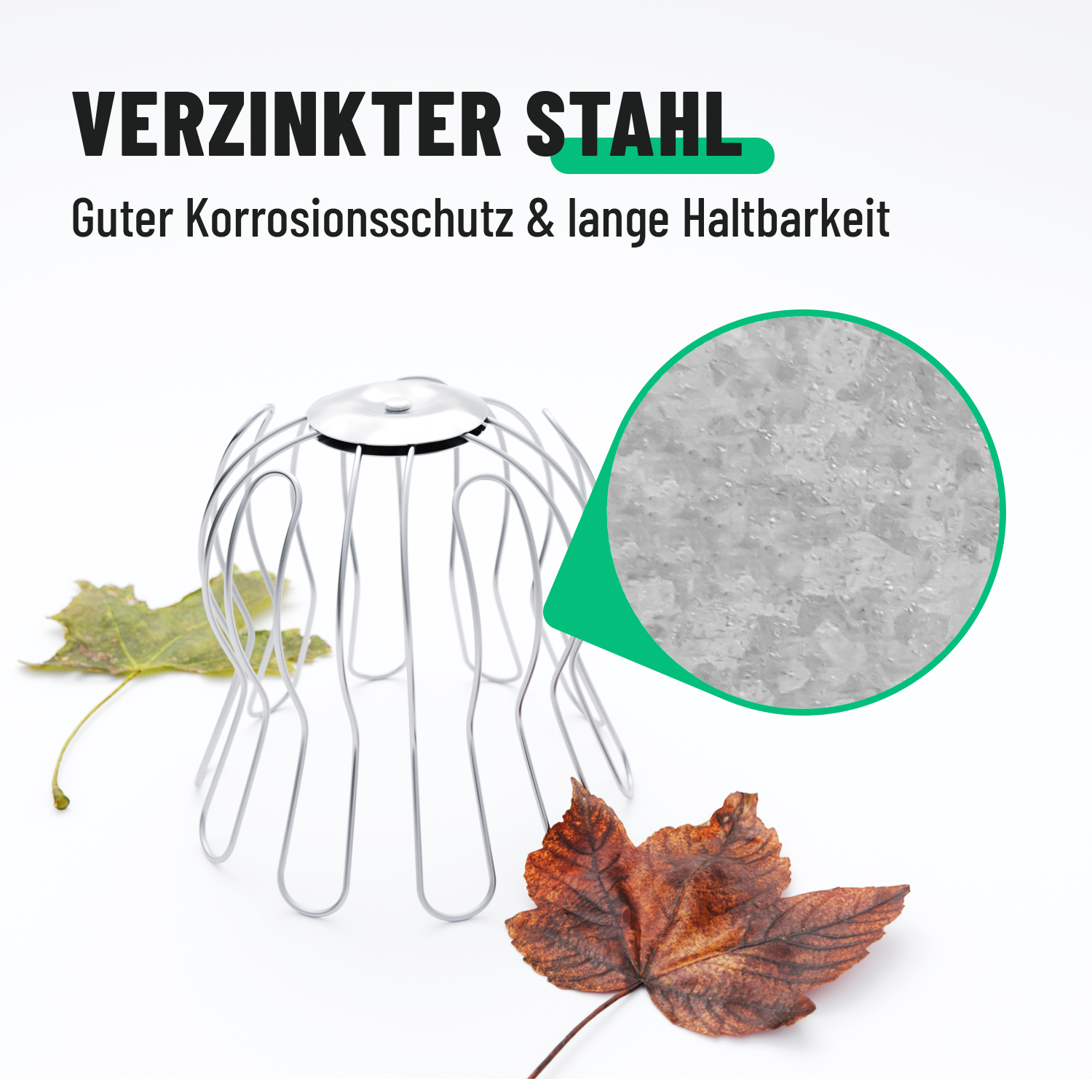 Dachrinnen Laubschutz Verzinkt