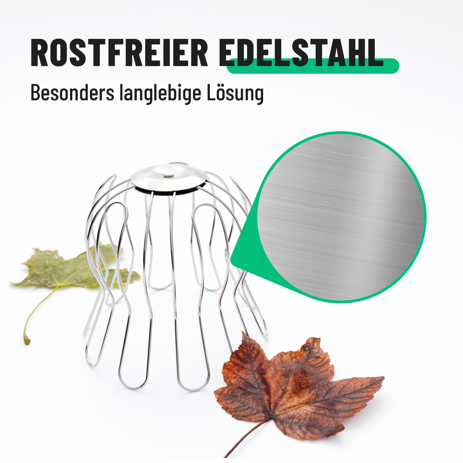 Dachrinnen Laubschutz Edelstahl