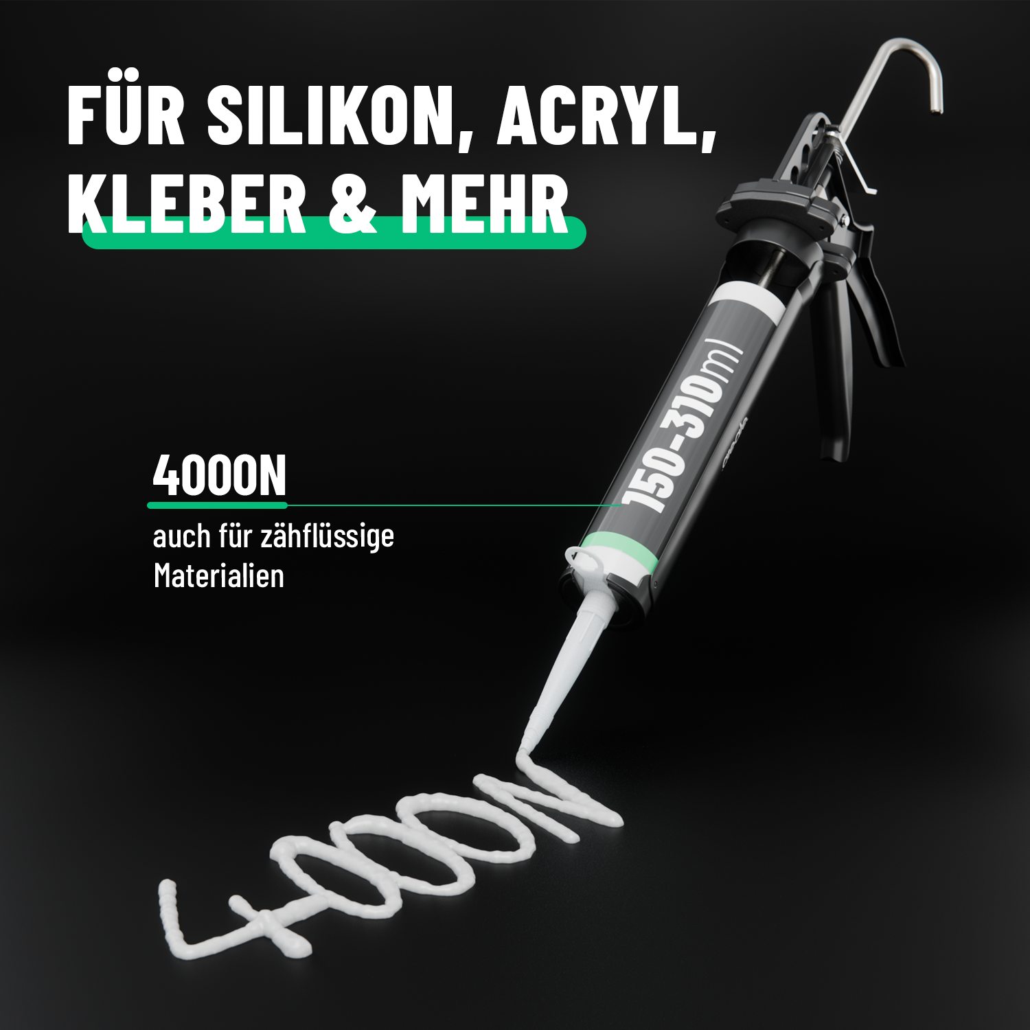 Kartuschenpresse mit Übersetzung 25:1