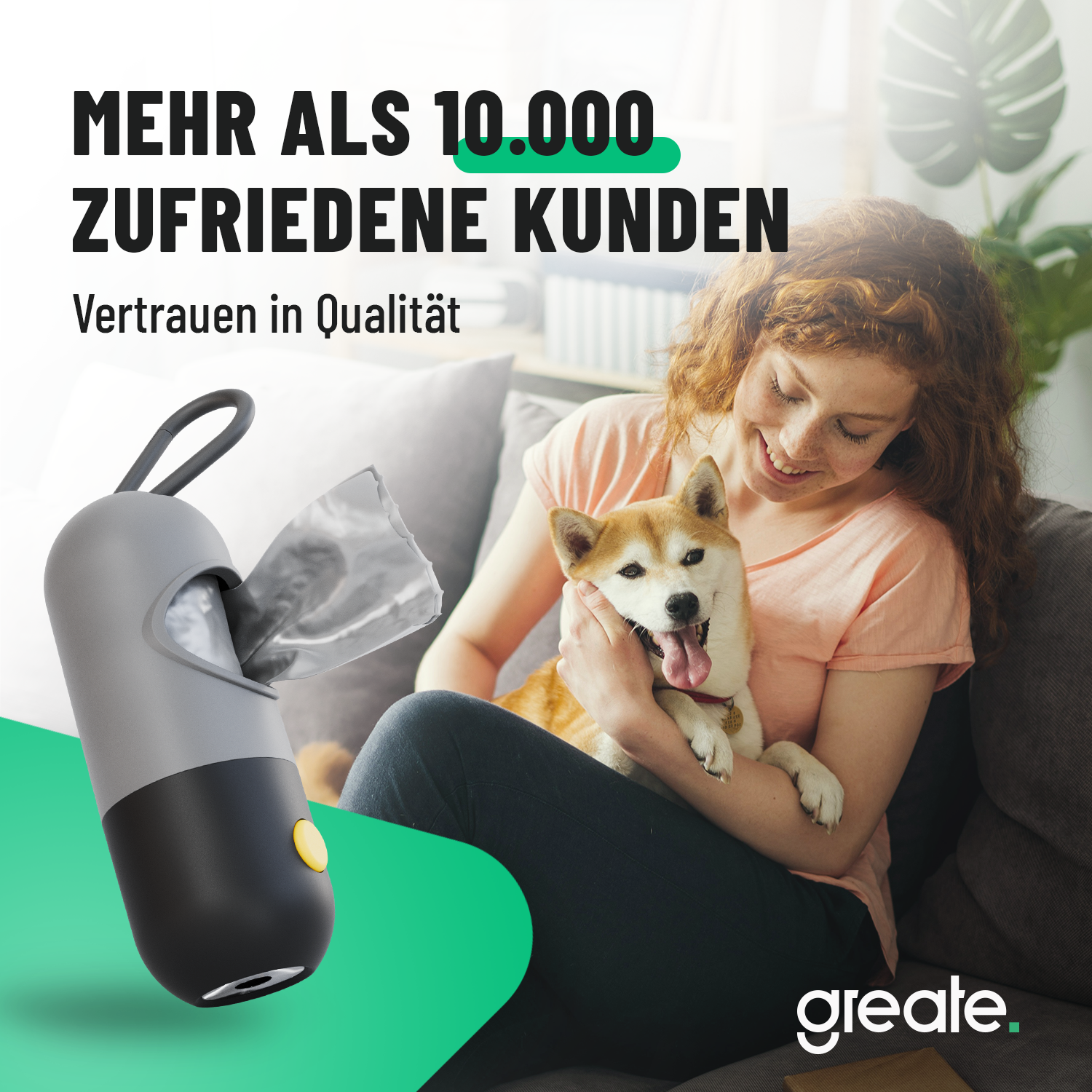 Hundekotbeutelspender mit Licht