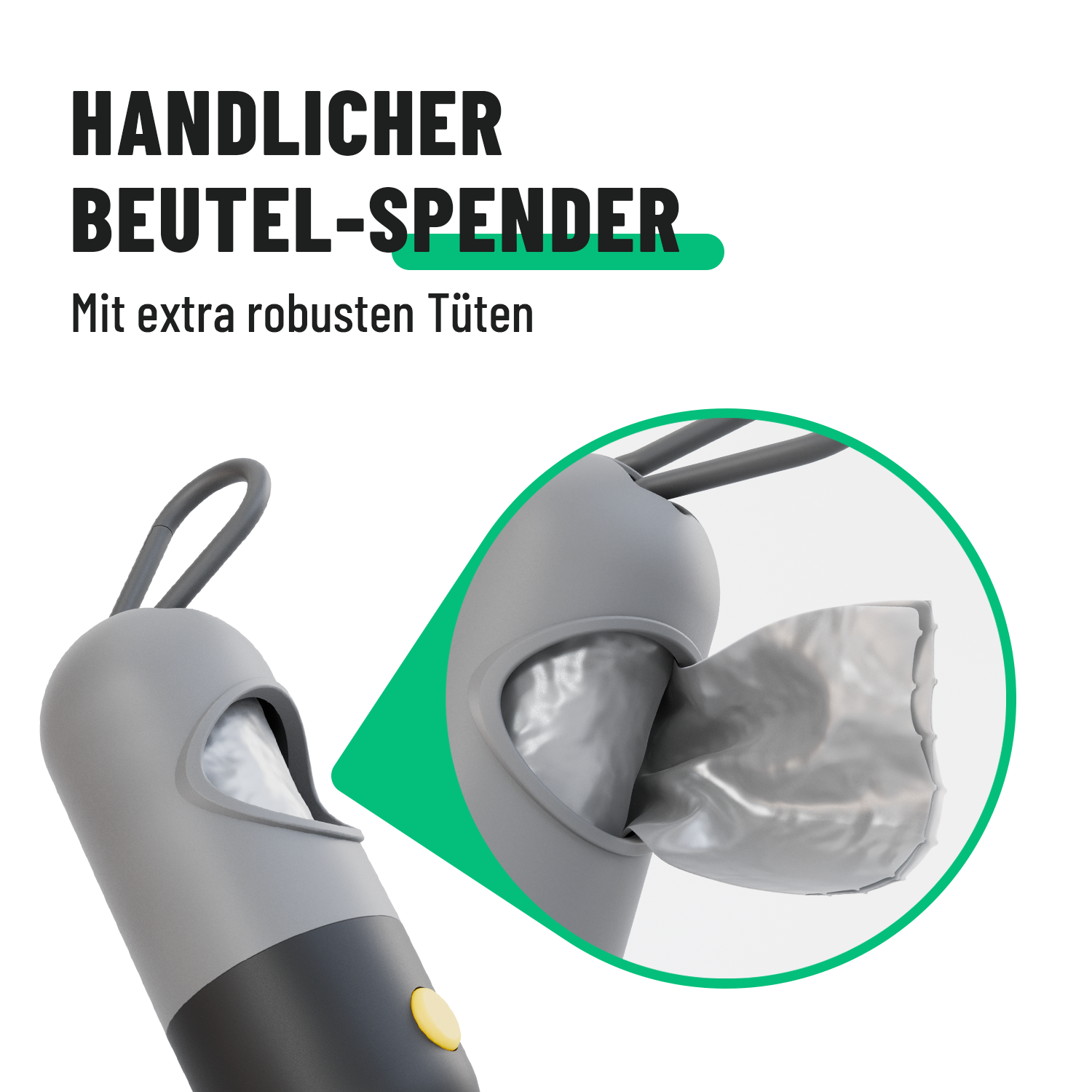 Hundekotbeutelspender mit Licht