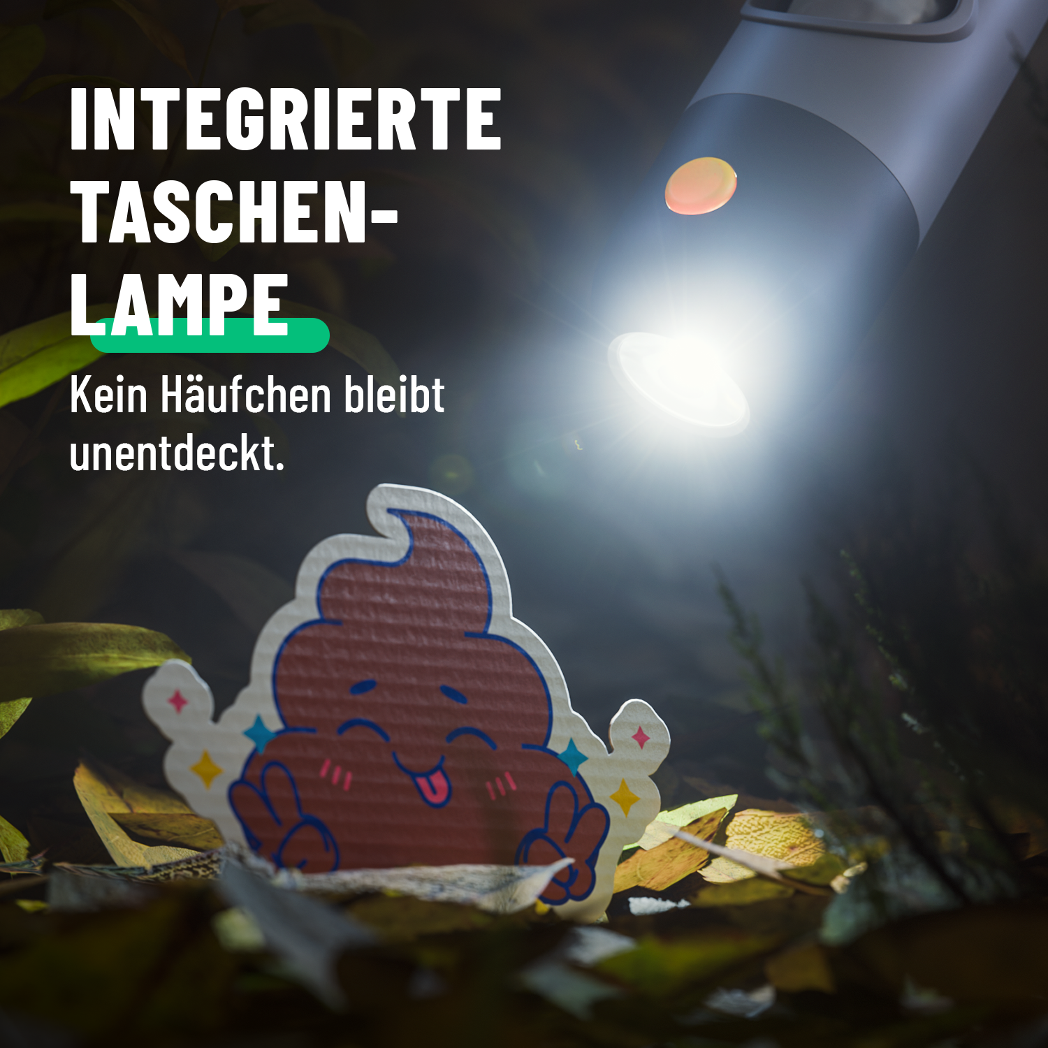 Hundekotbeutelspender mit Licht