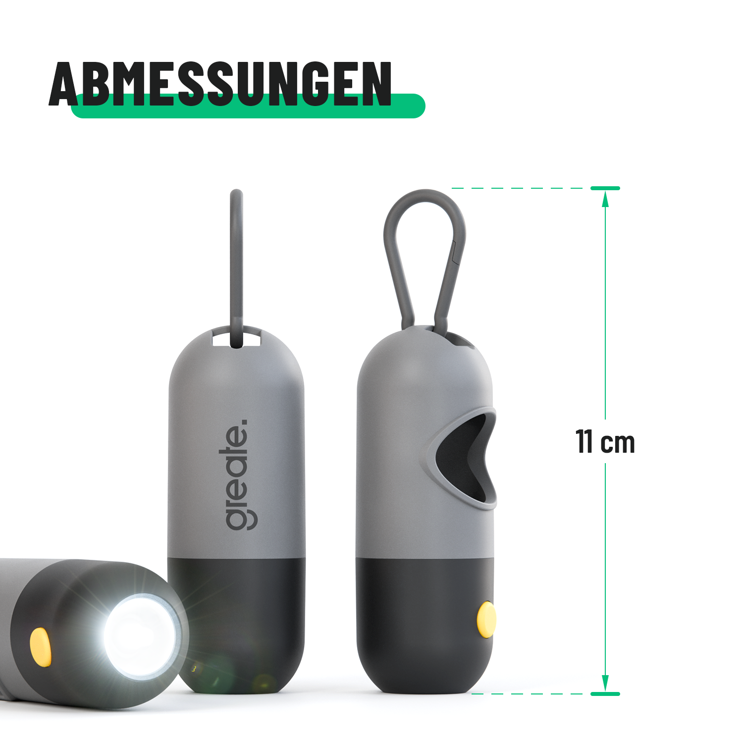 Hundekotbeutelspender mit Licht