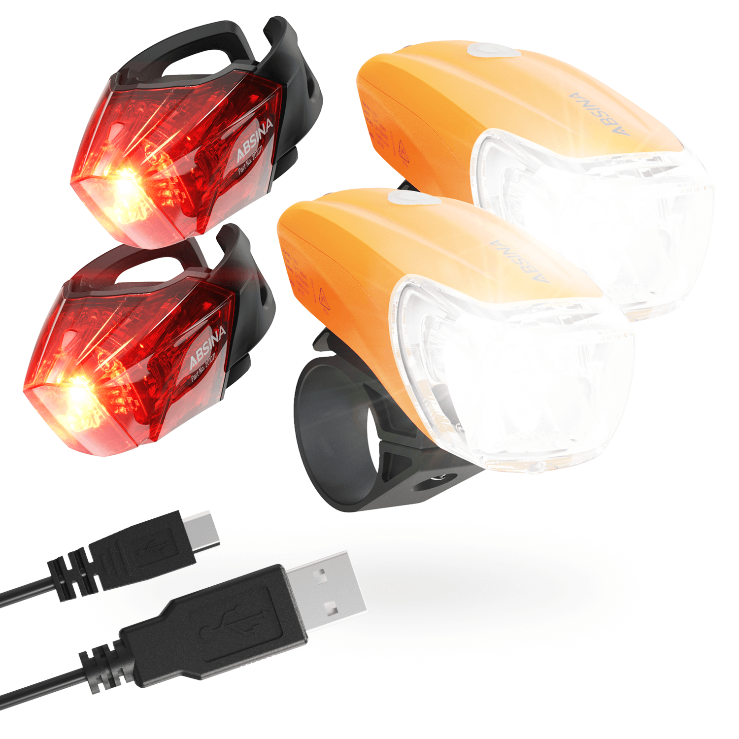 greate Fahrradlicht 2er Pack