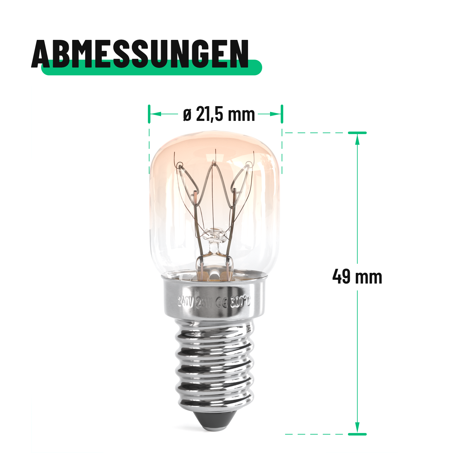Backofenlampe 25W