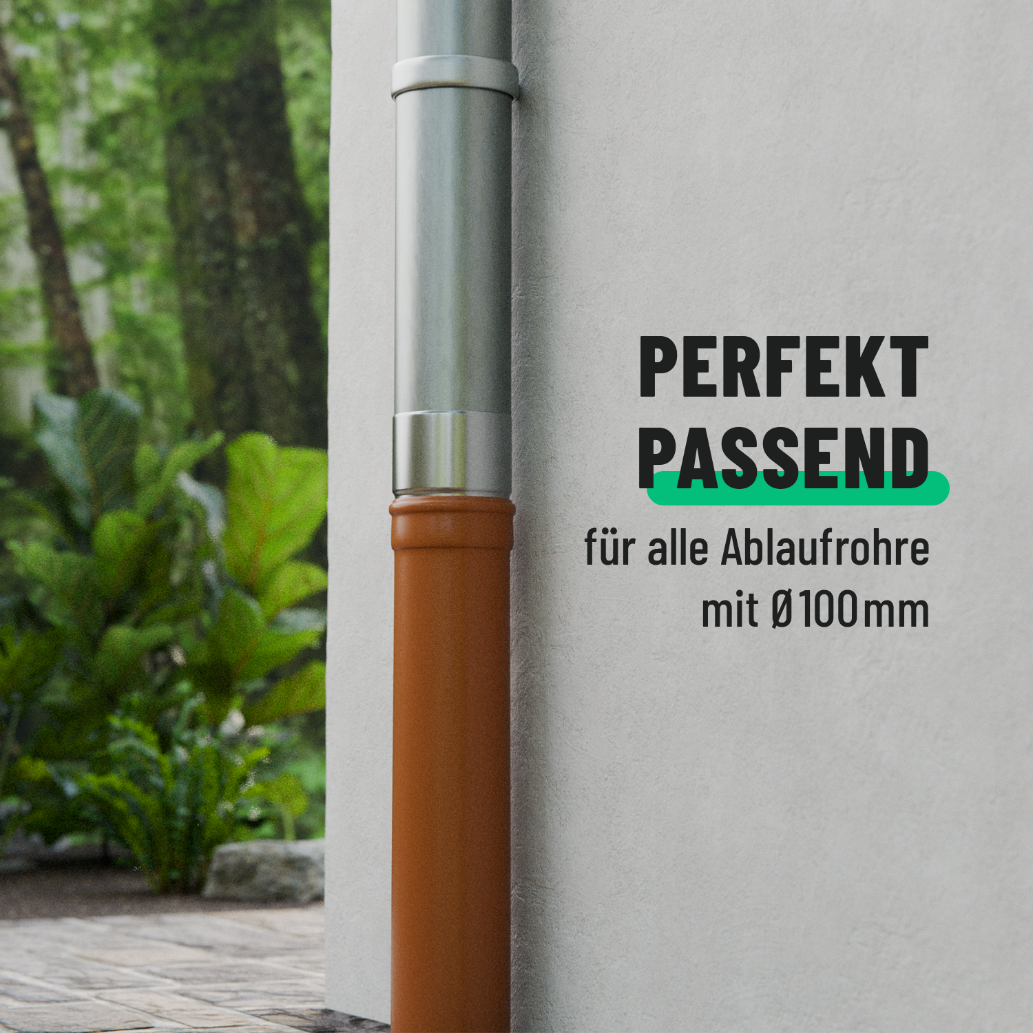 Ablaufrohrverbinder Verzinkt Ø100mm