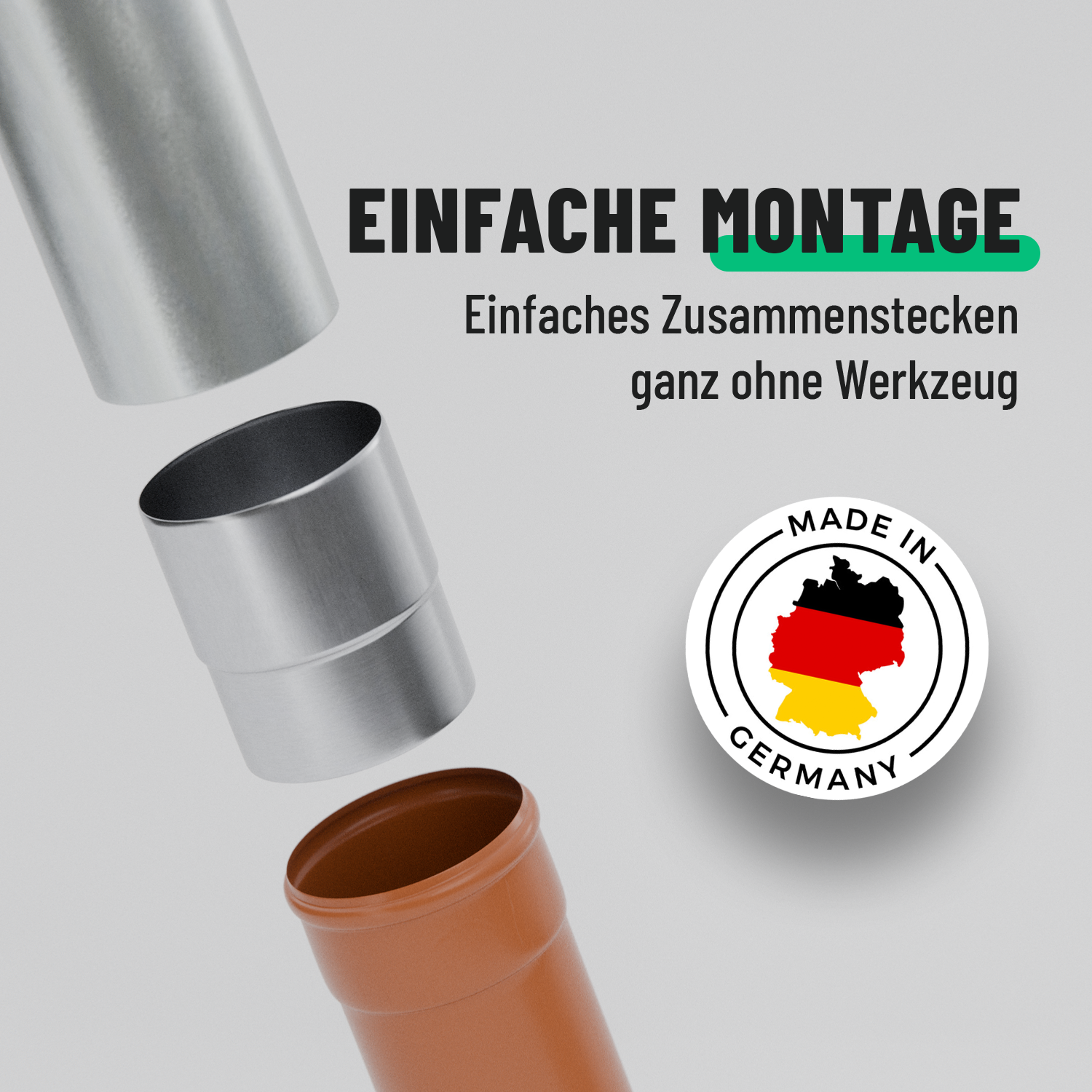 Ablaufrohrverbinder Verzinkt Ø100mm