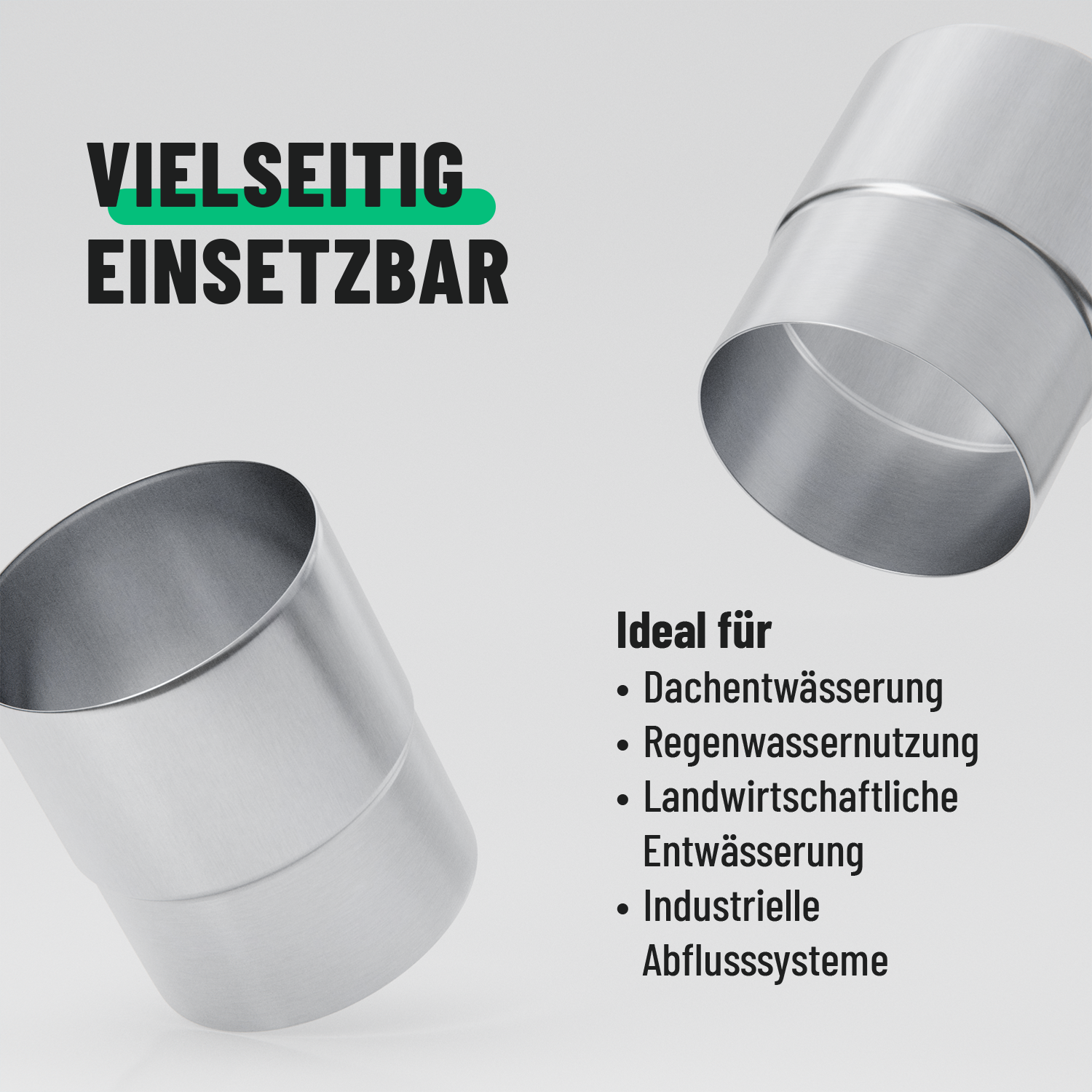 Ablaufrohrverbinder Verzinkt Ø100mm