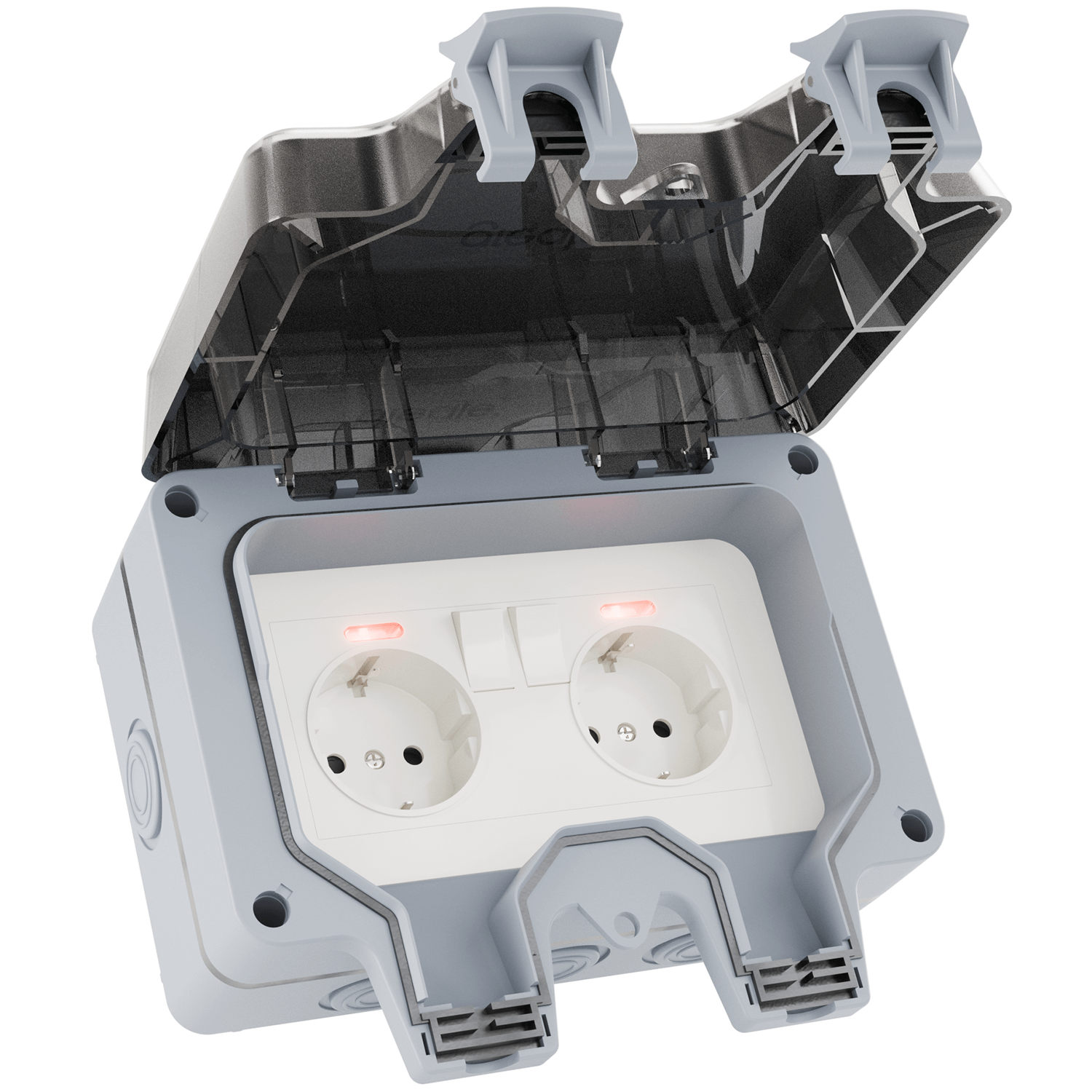 Abschliessbare Aussensteckdose
Schalter Outdoor schaltbar wasserdicht 501000 Hauptbild