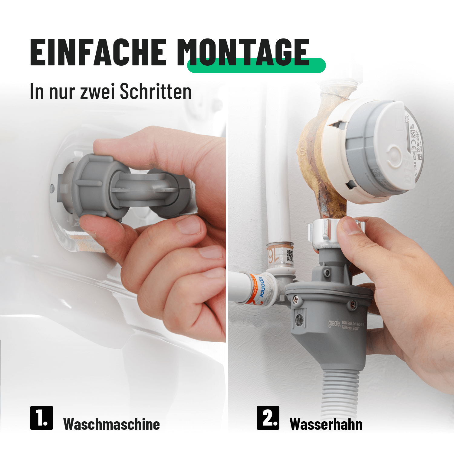 Aquastop Schlauch einfache Montage 101018-6
