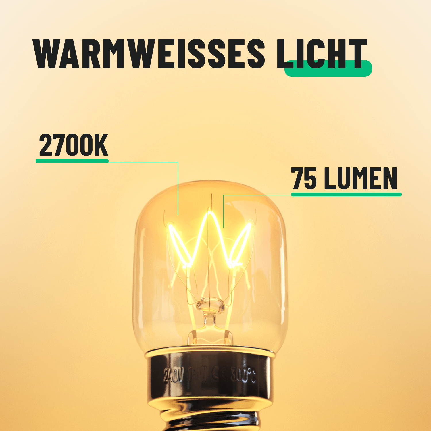 Backofenlampe mit 75 Lumen 201010-5