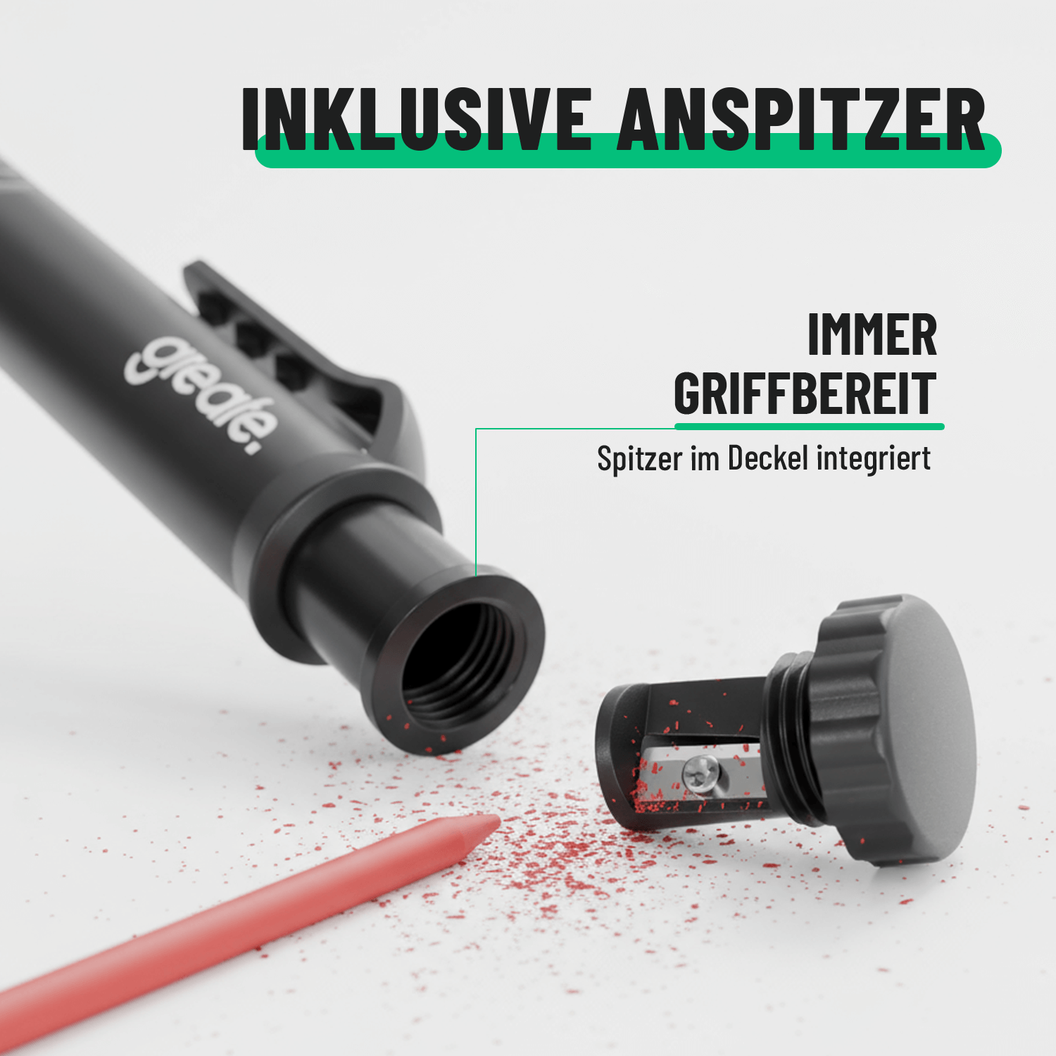 Bau Bleistift inklusive Anspitzer 101207-4