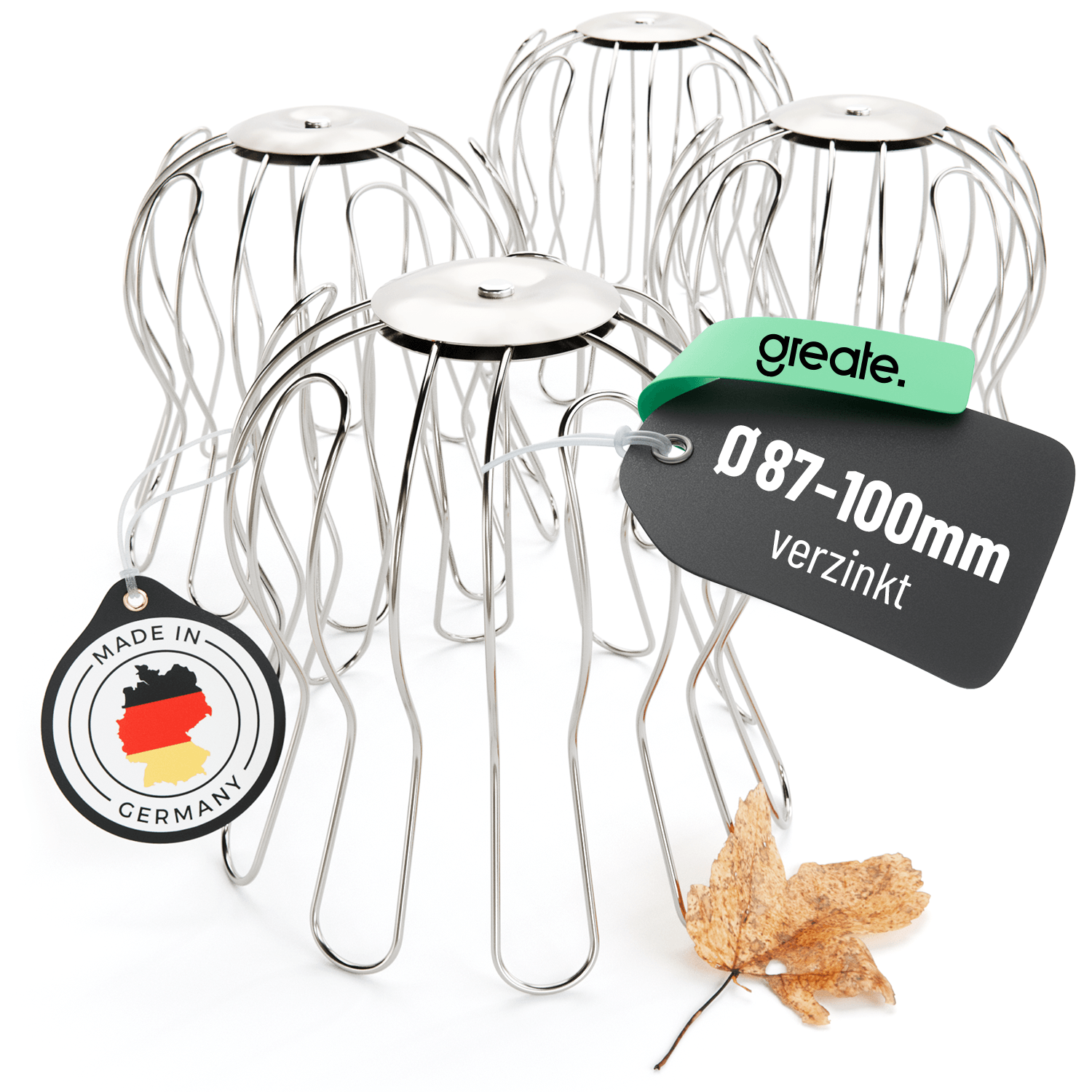 Dachrinnen Laubschutz Sieb für Regenfallrohr 101307-4 Hauptbild