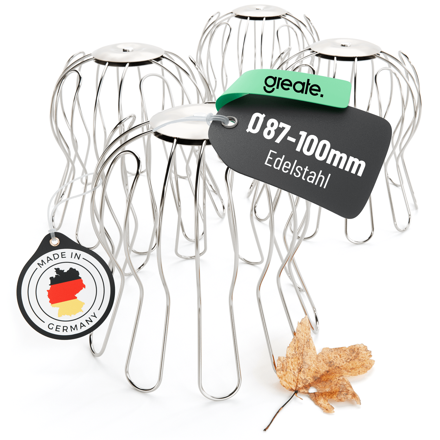 Dachrinnen Laubschutz Sieb für Regenfallrohr 101308 4 Hauptbild