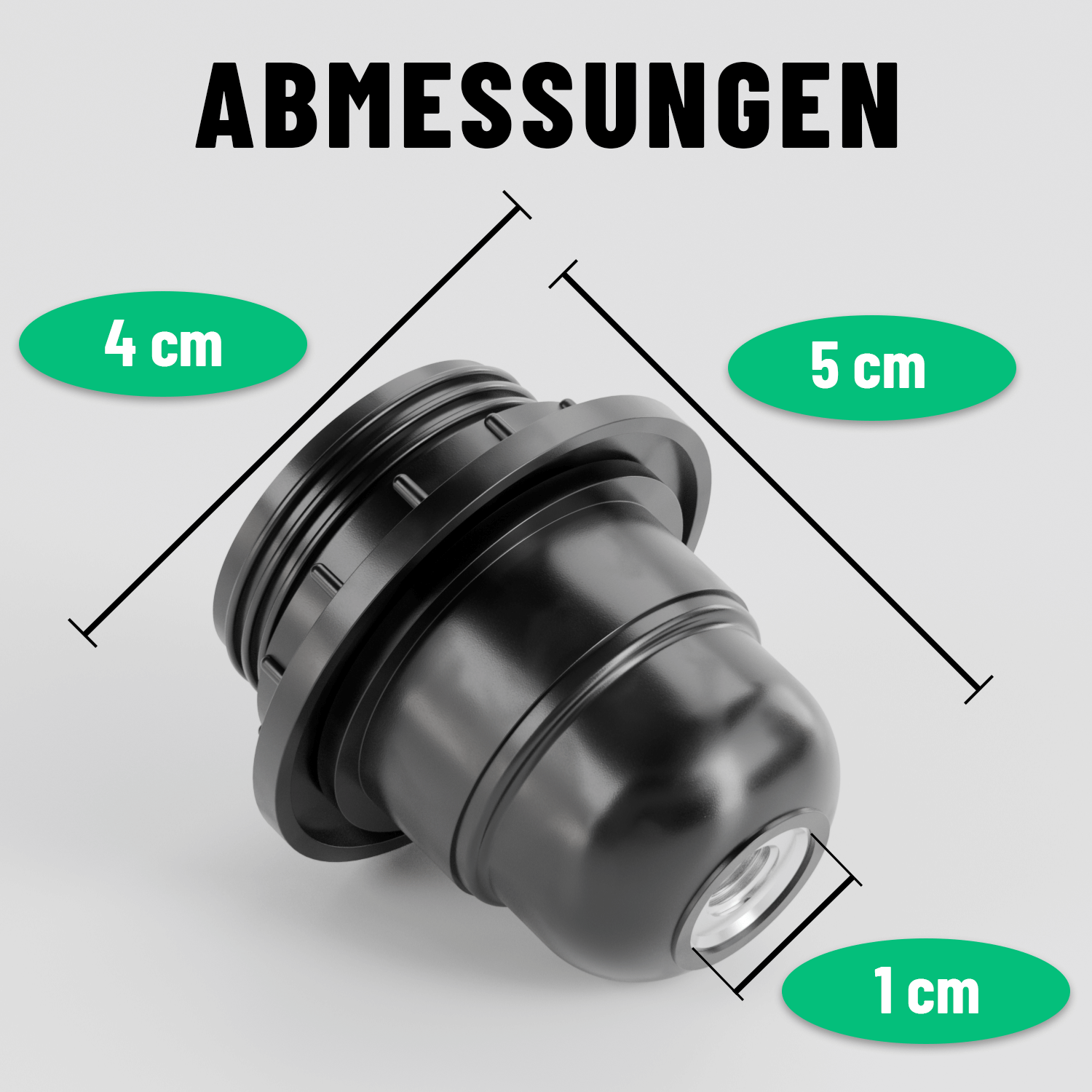 E27 Lampenfassung für Lampenschirm mit Schirmträgerring und Gewinde Abmessungen 4x5x1cm 505004-3-3