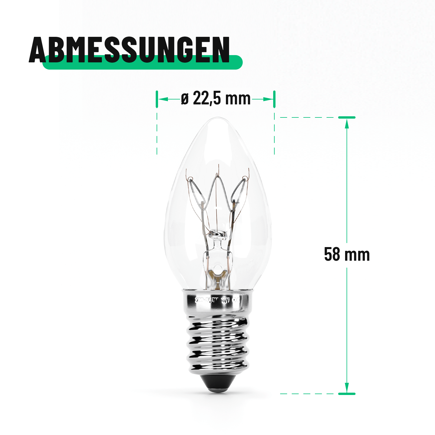 Ersatzbirne Abmessungen 201011-4