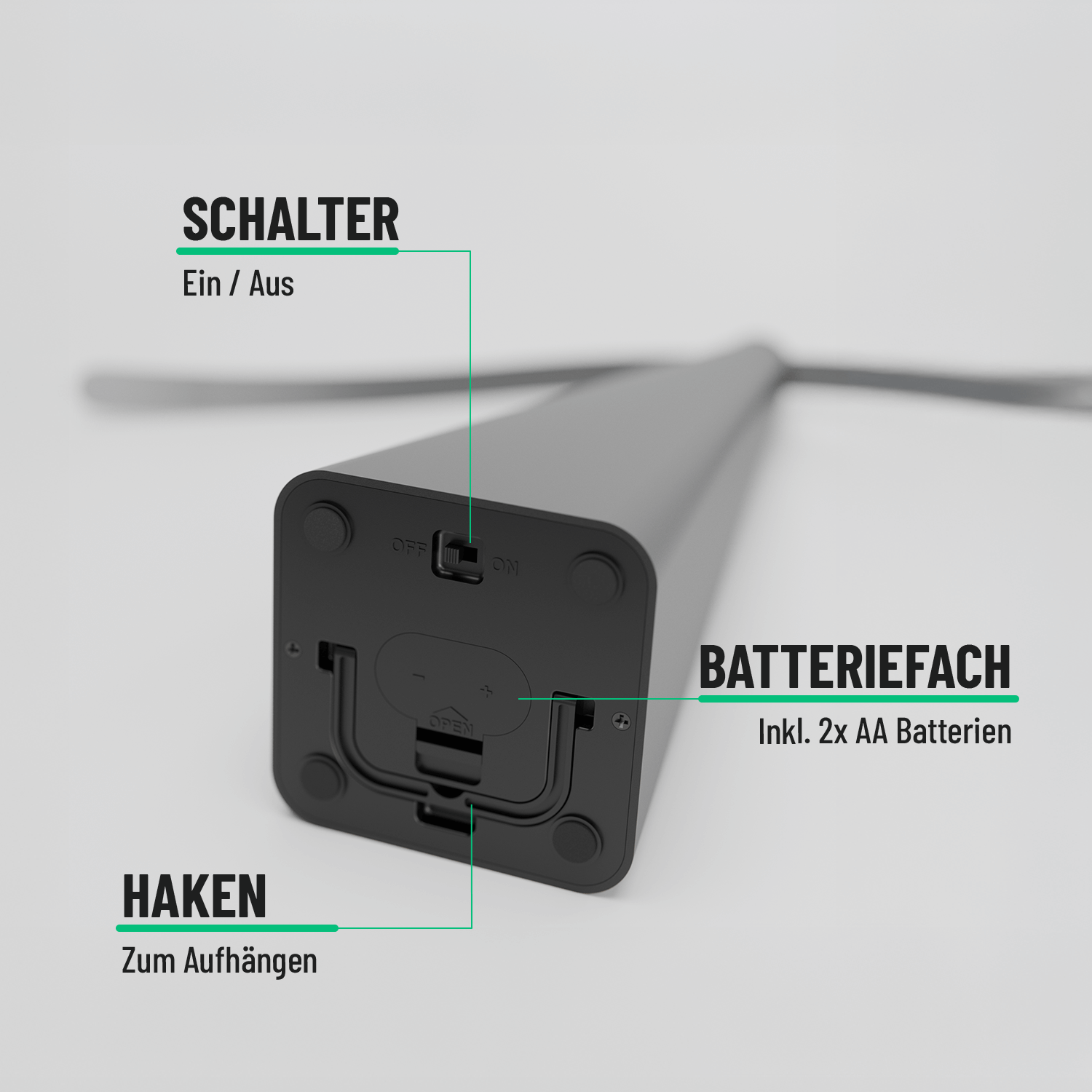 Fliegenwedler Batteriebetrieben und mit Haken zum Aufhängen 901015-5
