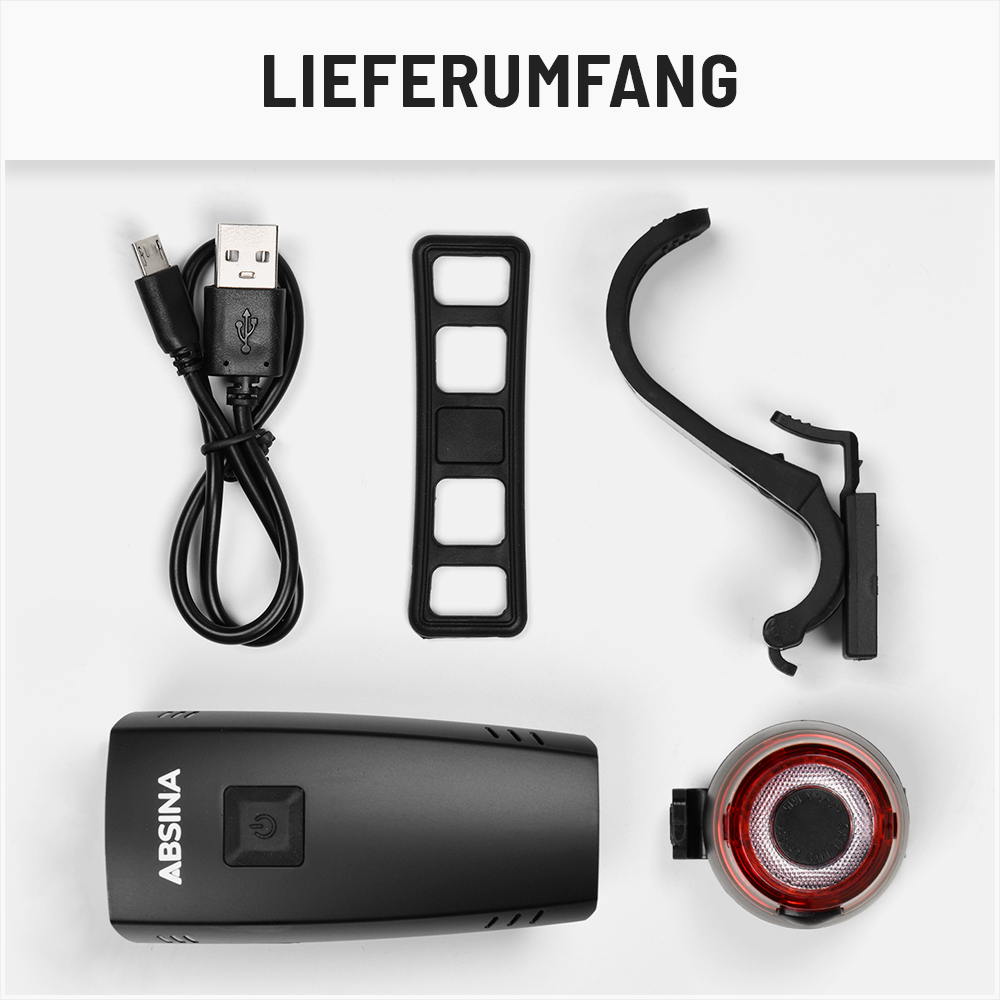 Fahrradlicht Set 180 Lumen LED