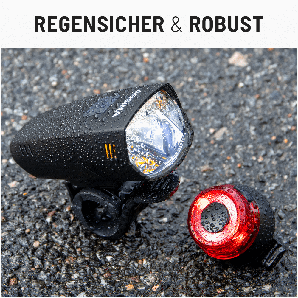 Fahrradlicht Set 180 Lumen LED