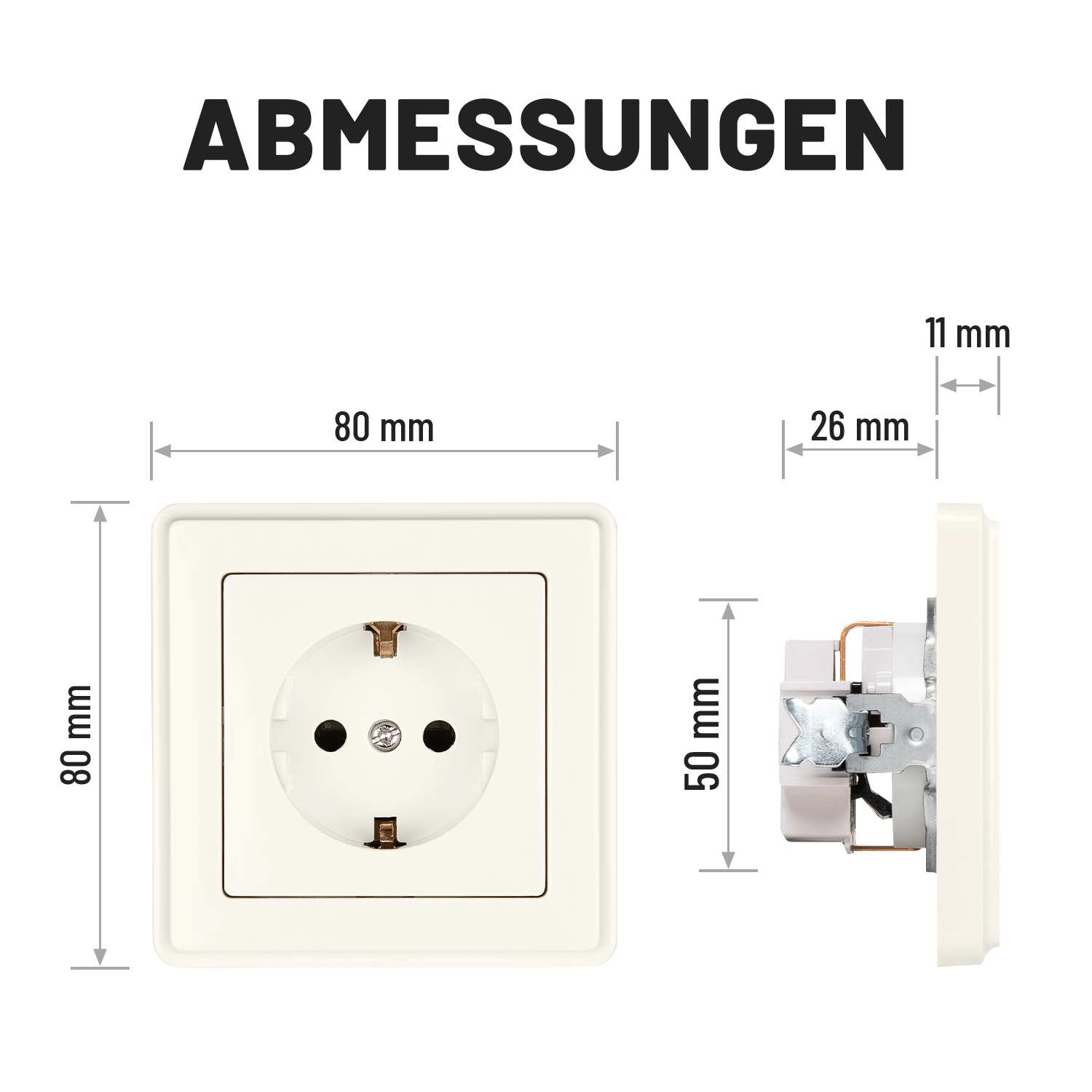 Unterputz Schuko Steckdose