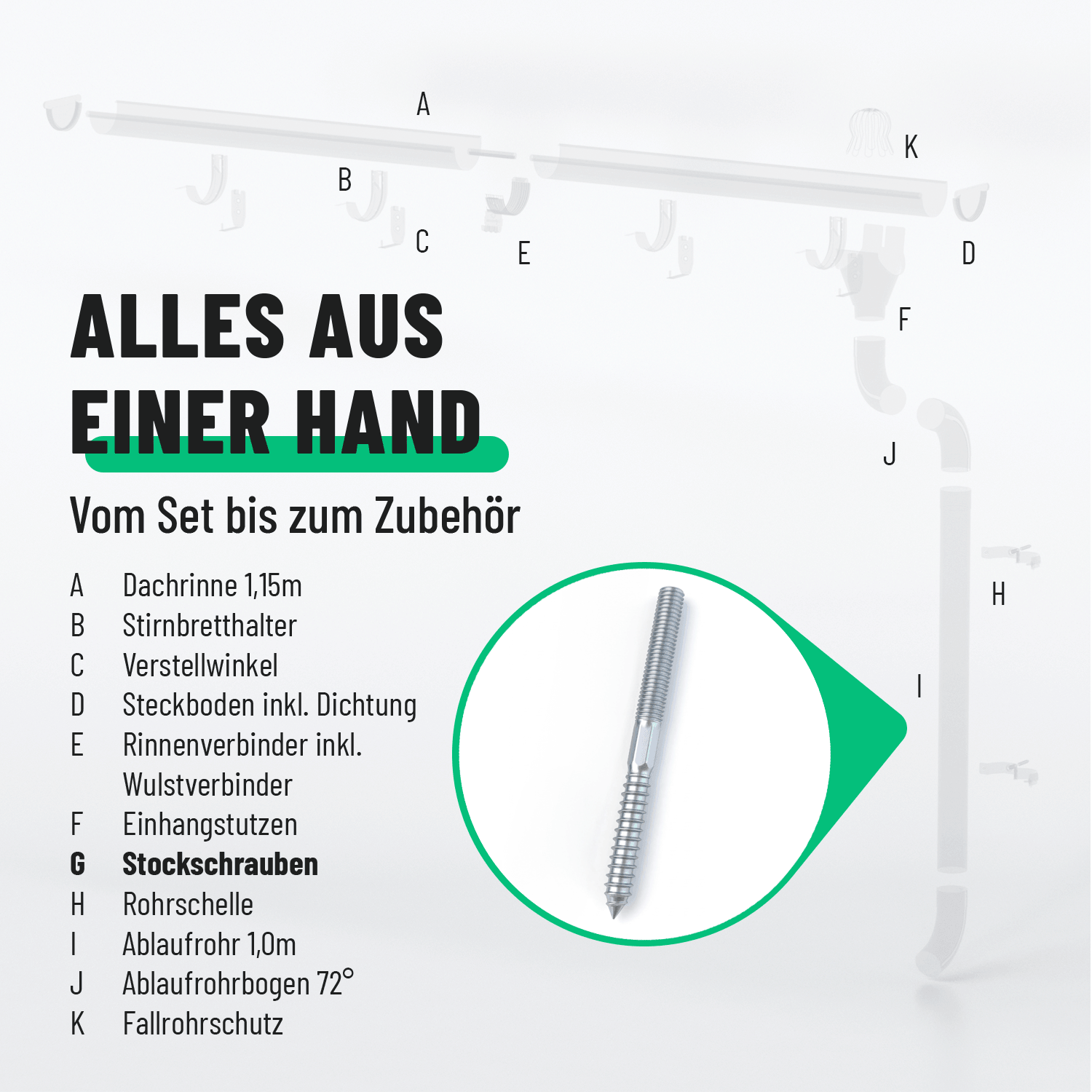Stockschraube verzinkt M10 100 mm