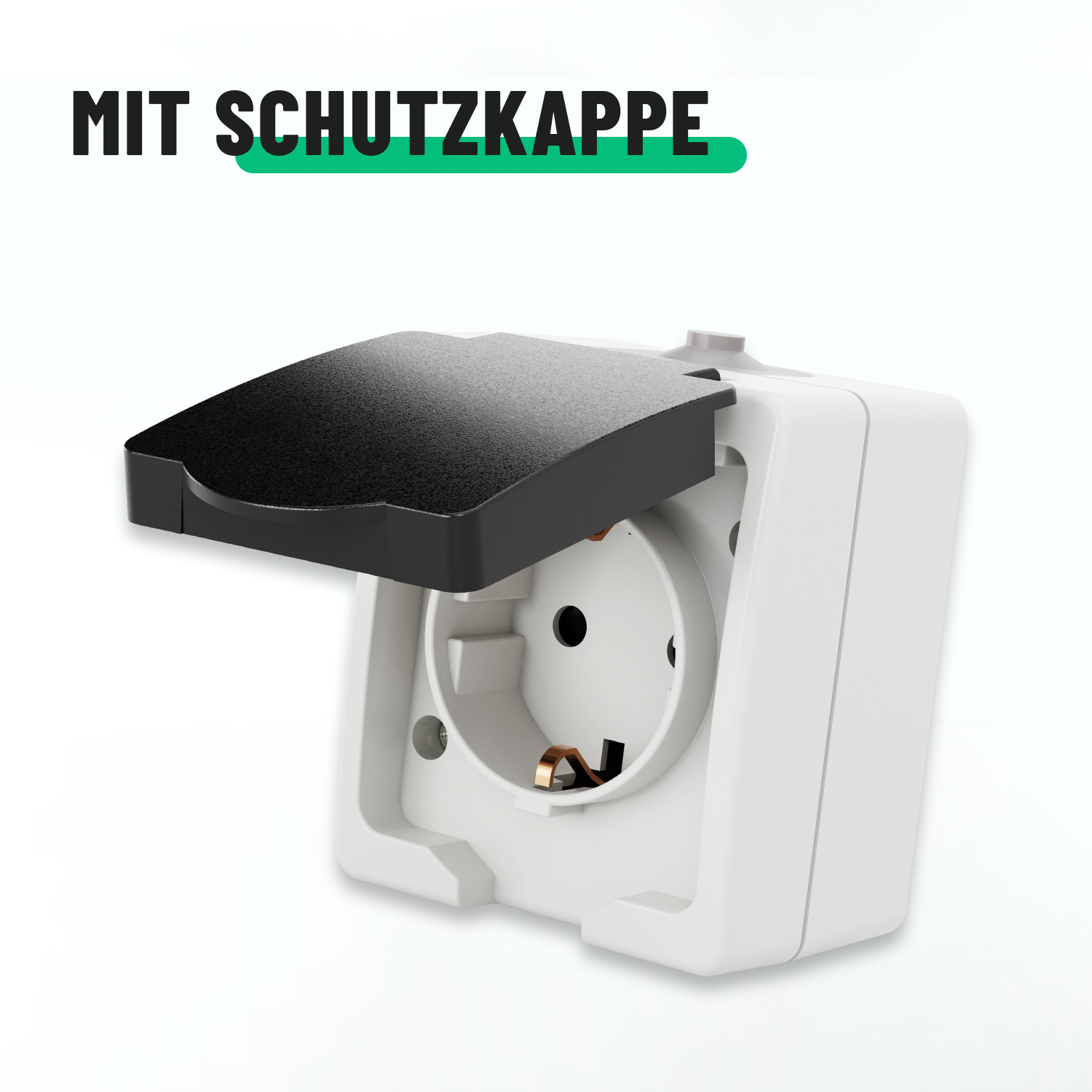 Aufputz Schuko Steckdose