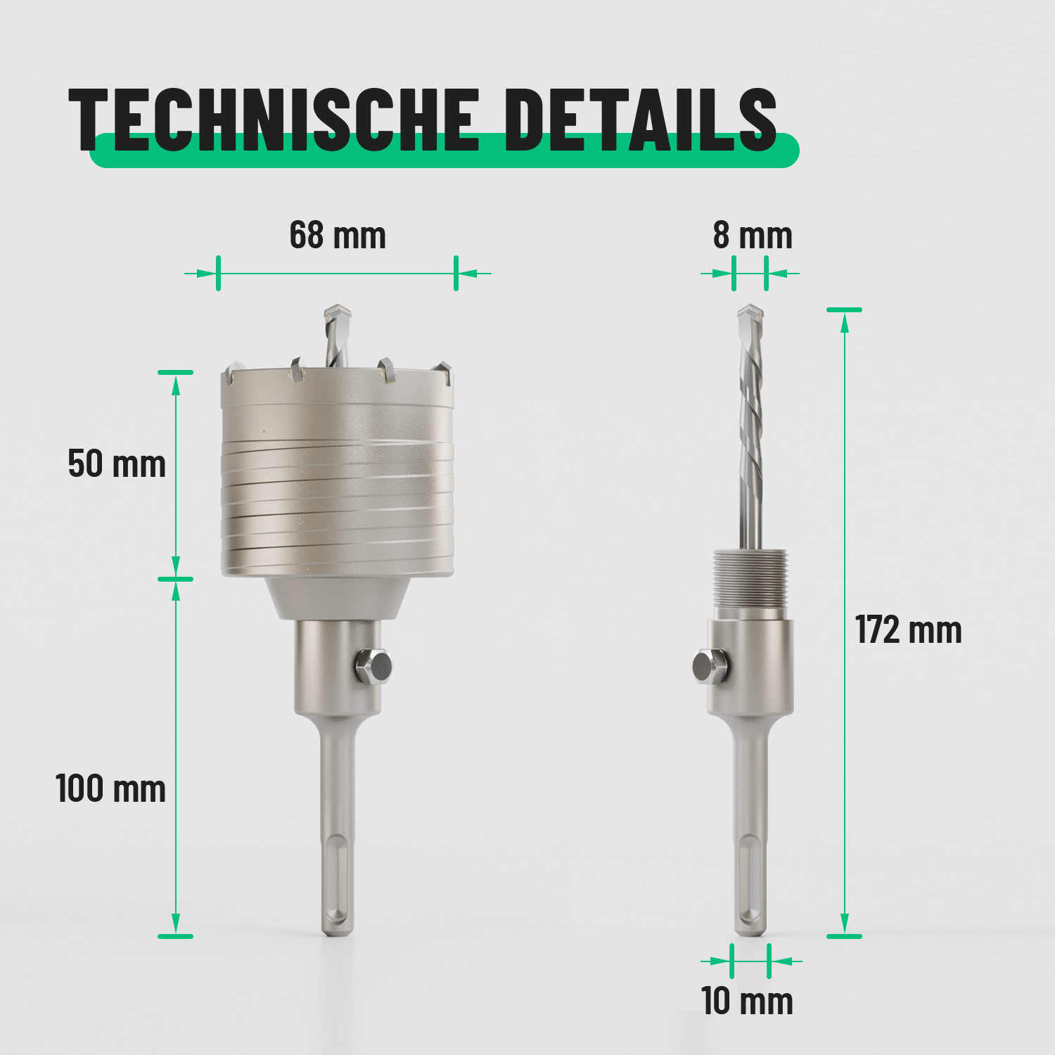 Bohrkrone 68mm SDS Plus