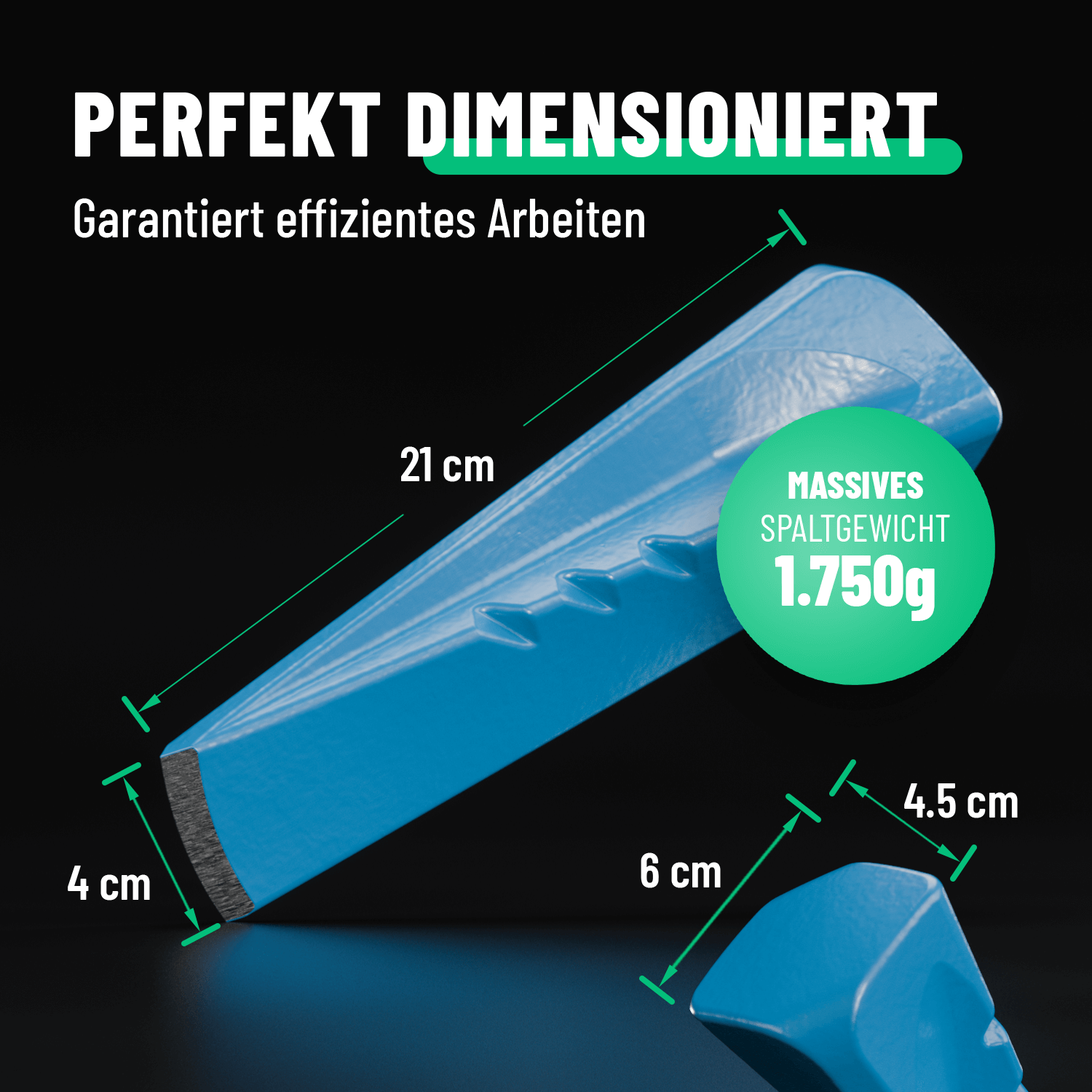 Holz Spaltkeil für effizientes Arbeiten 101701-3