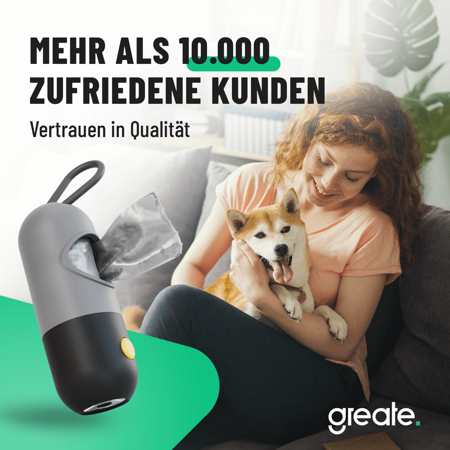 Hundekotbeutel Spender mit Licht von greate 201025-1