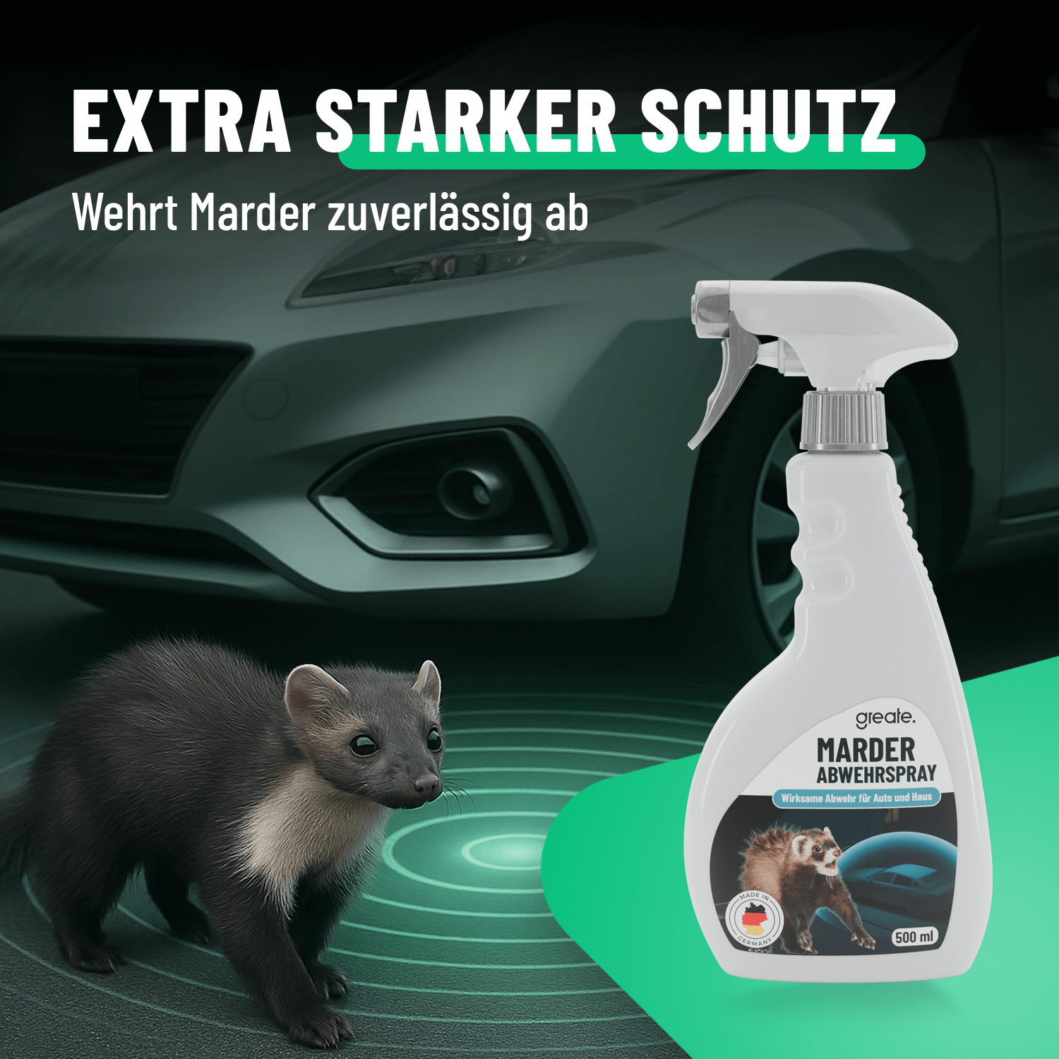 Marder vertreiben effektiver Schutz 101601-1