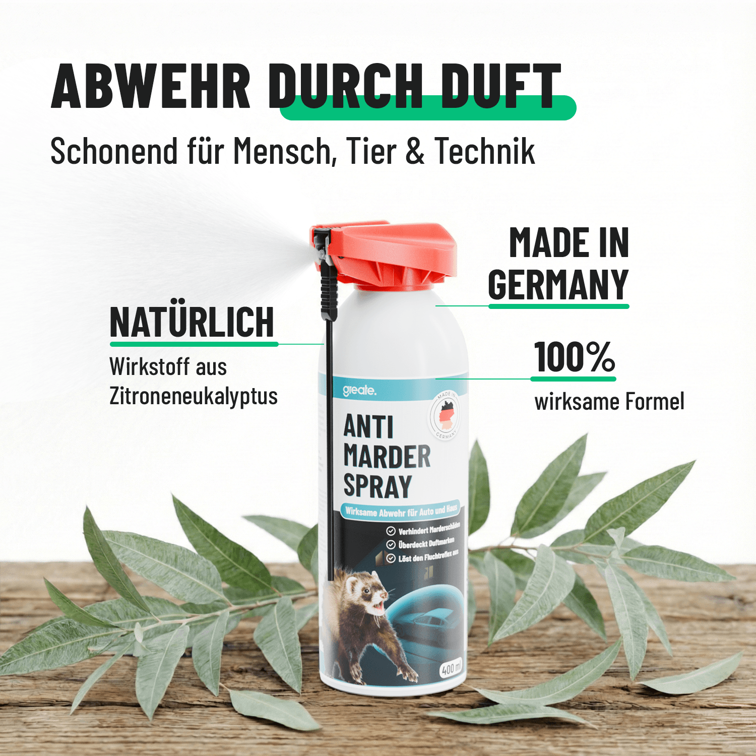 Marderspray Abwehr durch Duft 101600-4