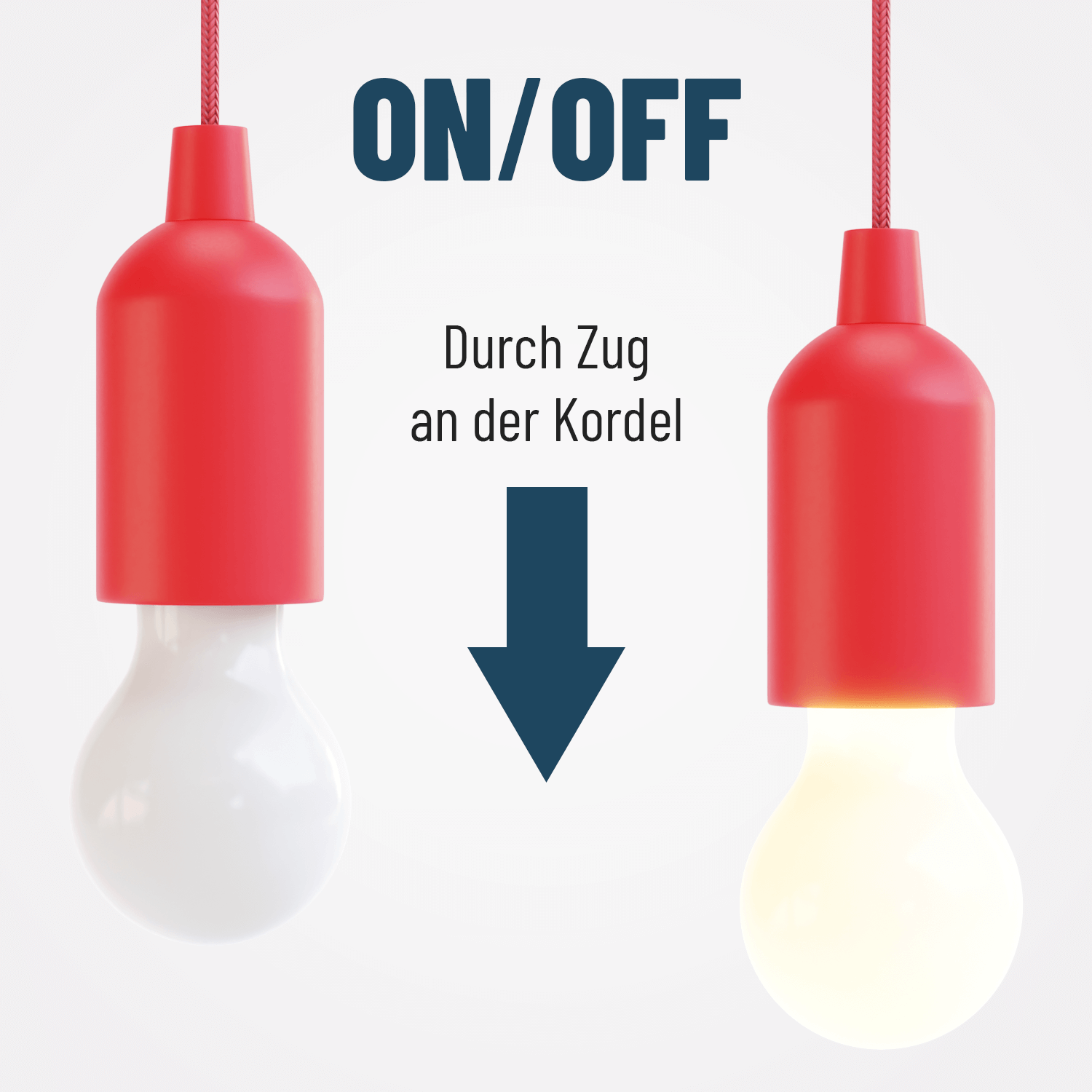 Mobiles Licht mit Zugschalter mit einfacher Bedienung 201012-3