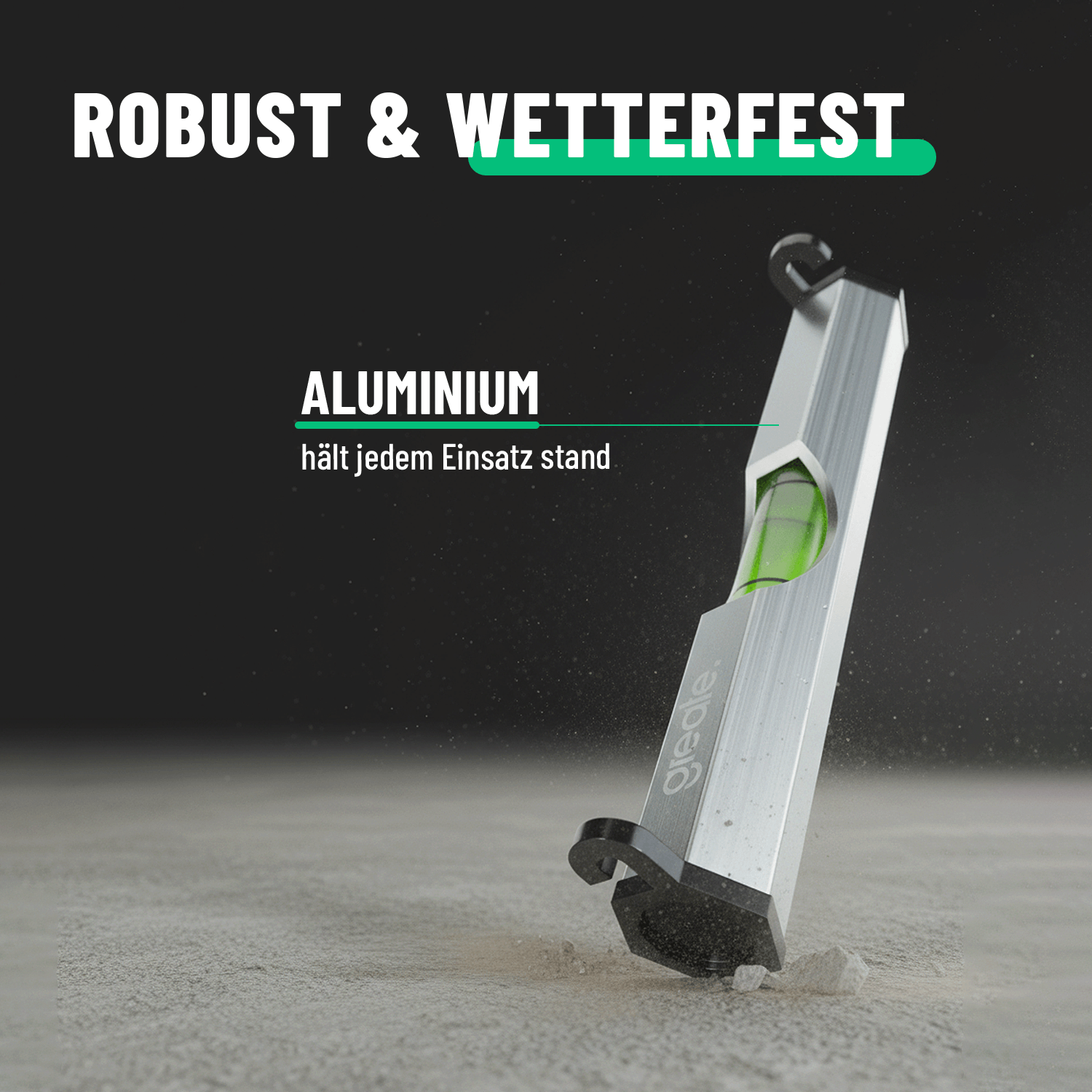 Richtschnur Wasserwaage robust und wetterfest 101209-3