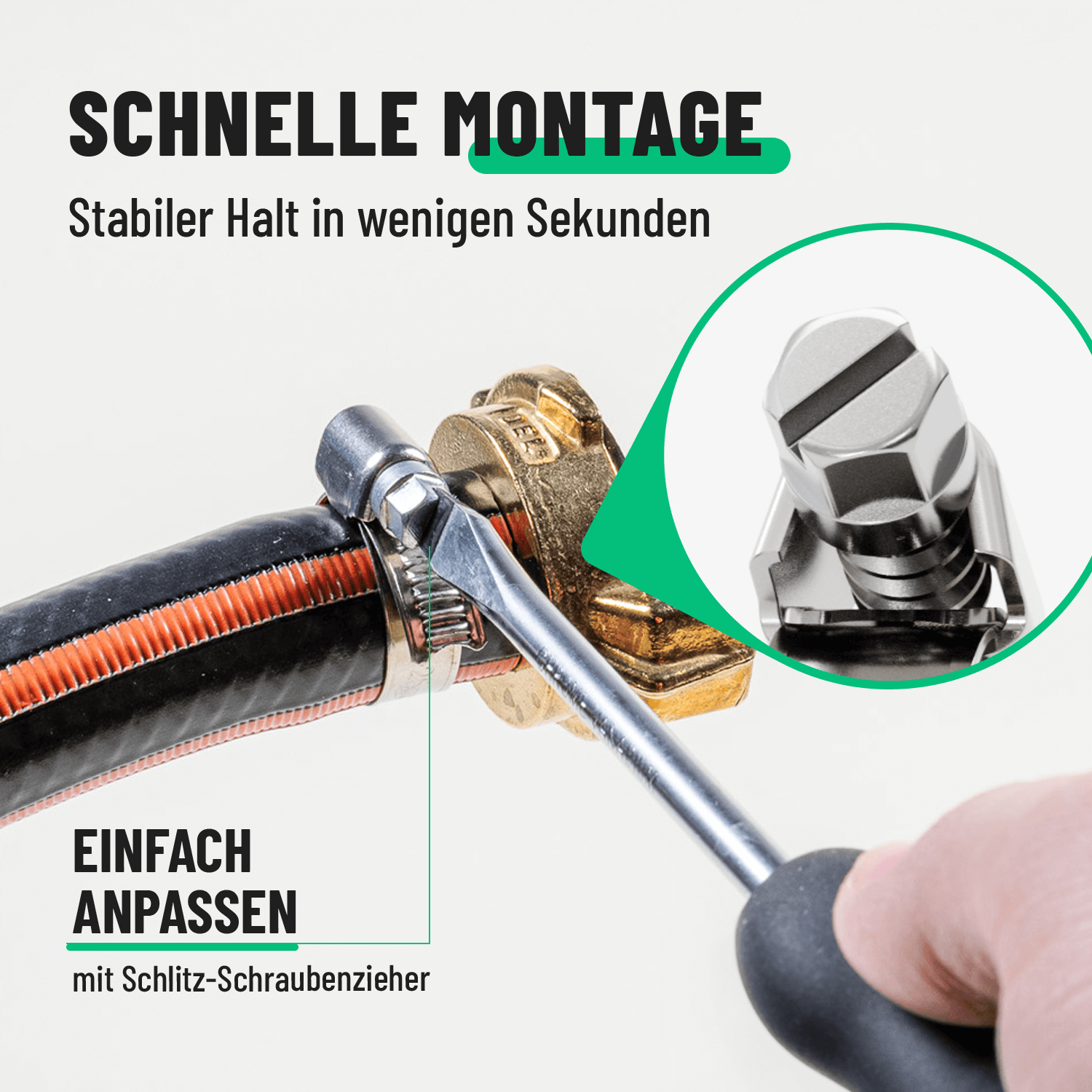 Schlauch Schellen mit einfacher Montage 101304-3