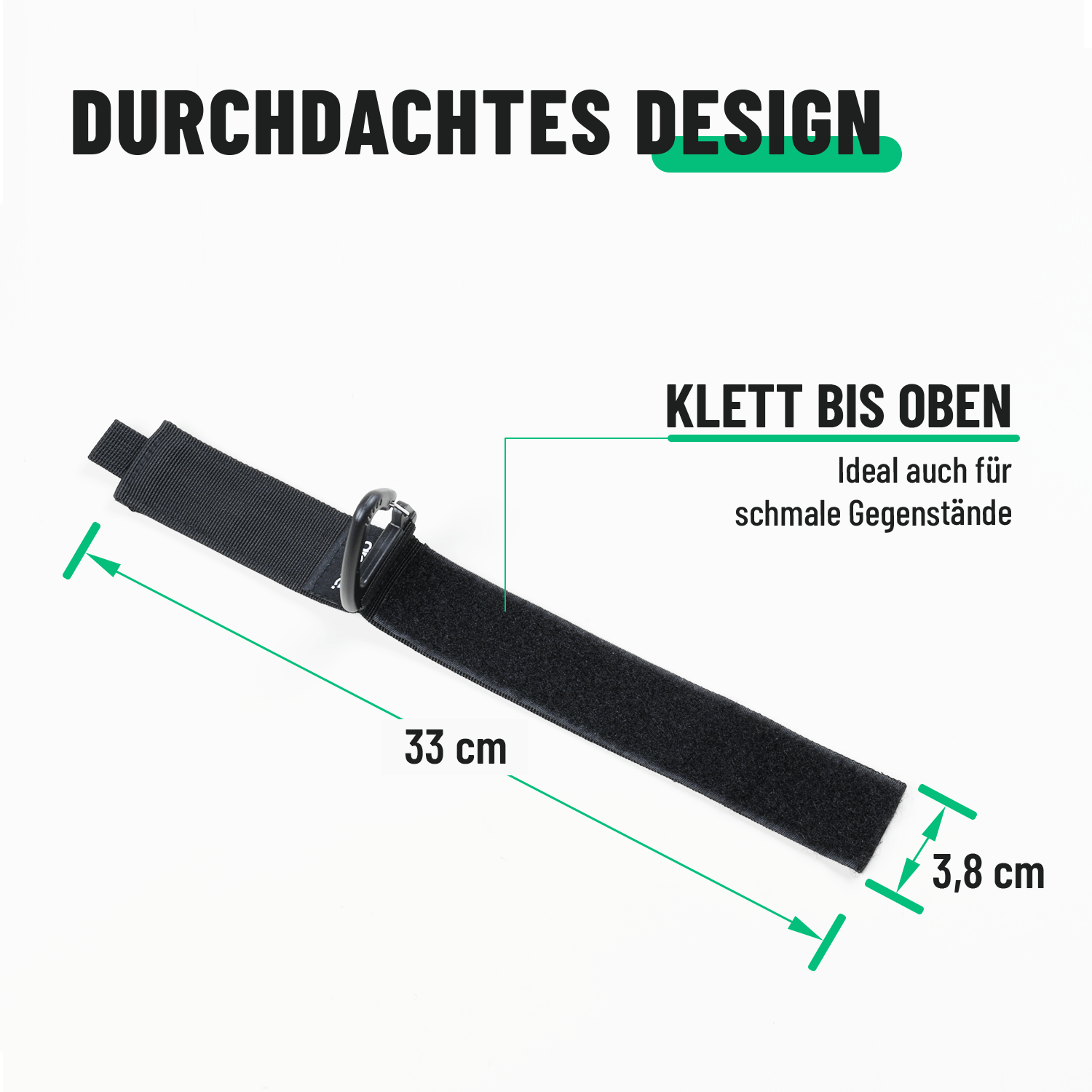 Schlauchaufhänger mit Klett bis oben 601000-5