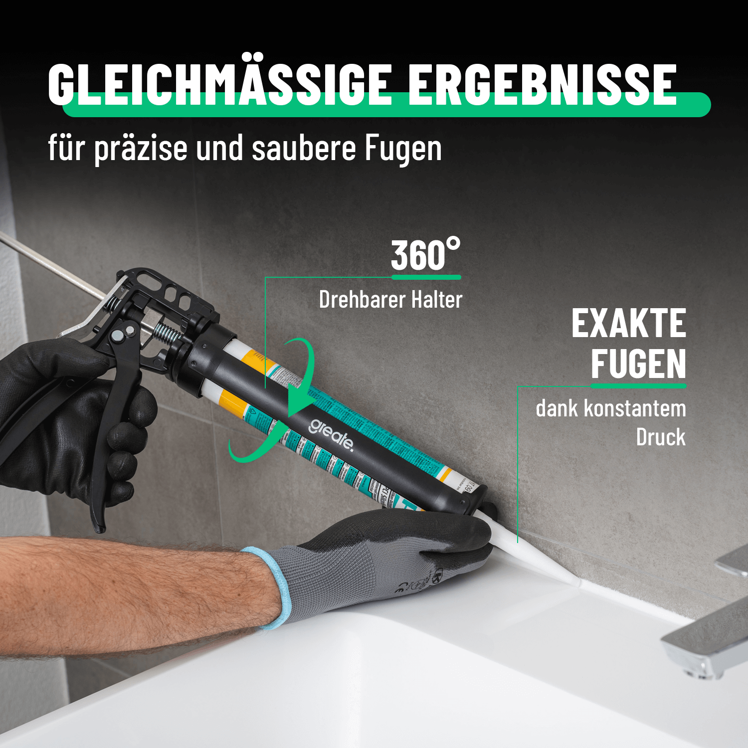 Silikon Spritzpistole für gleichmäßige Ergebnisse 101309-4