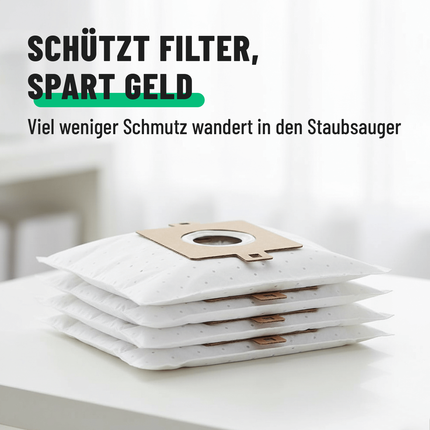 Staubabscheider schützt und spart Geld und weniger Schmutz wandert in den Staubsauger 101021-2