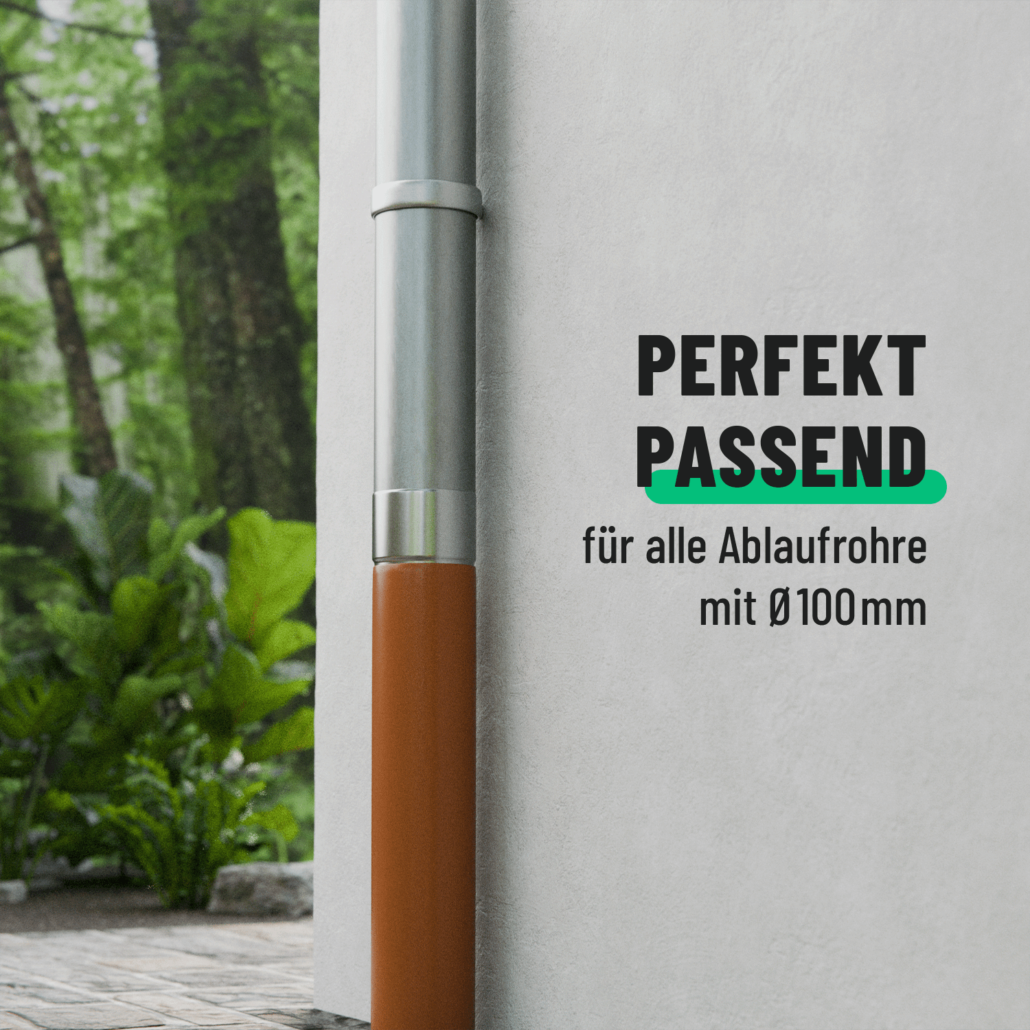 Steckmuffe DN100 für Fallrohre 101310-1