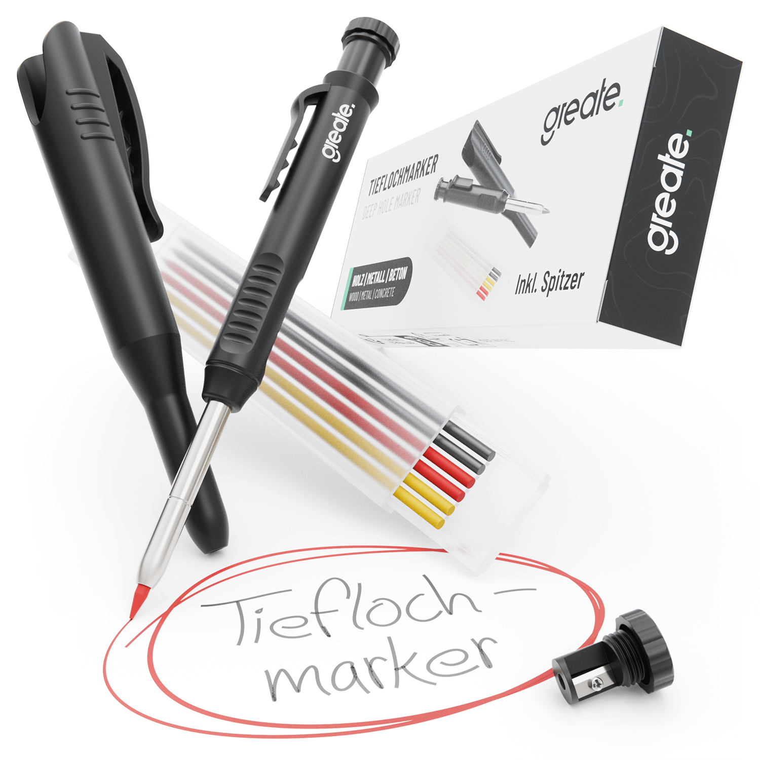 Tieflochmarker Bleistift inklusive 7 Mienen und Spitzer 101207 Hauptbild