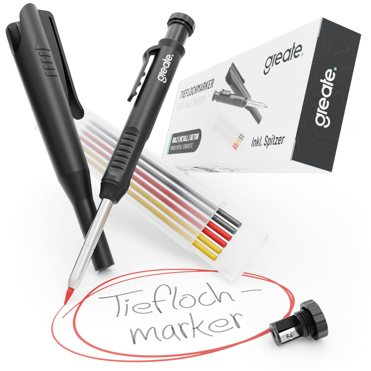 Tieflochmarker Bleistift inklusive 7 Mienen und Spitzer 101207 Hauptbild