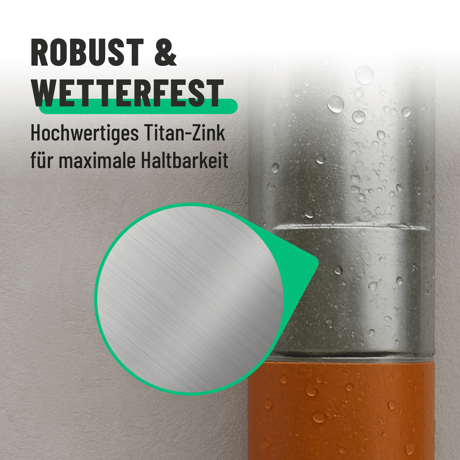 Titanzink Ablaufrohrverbinder 101310-2