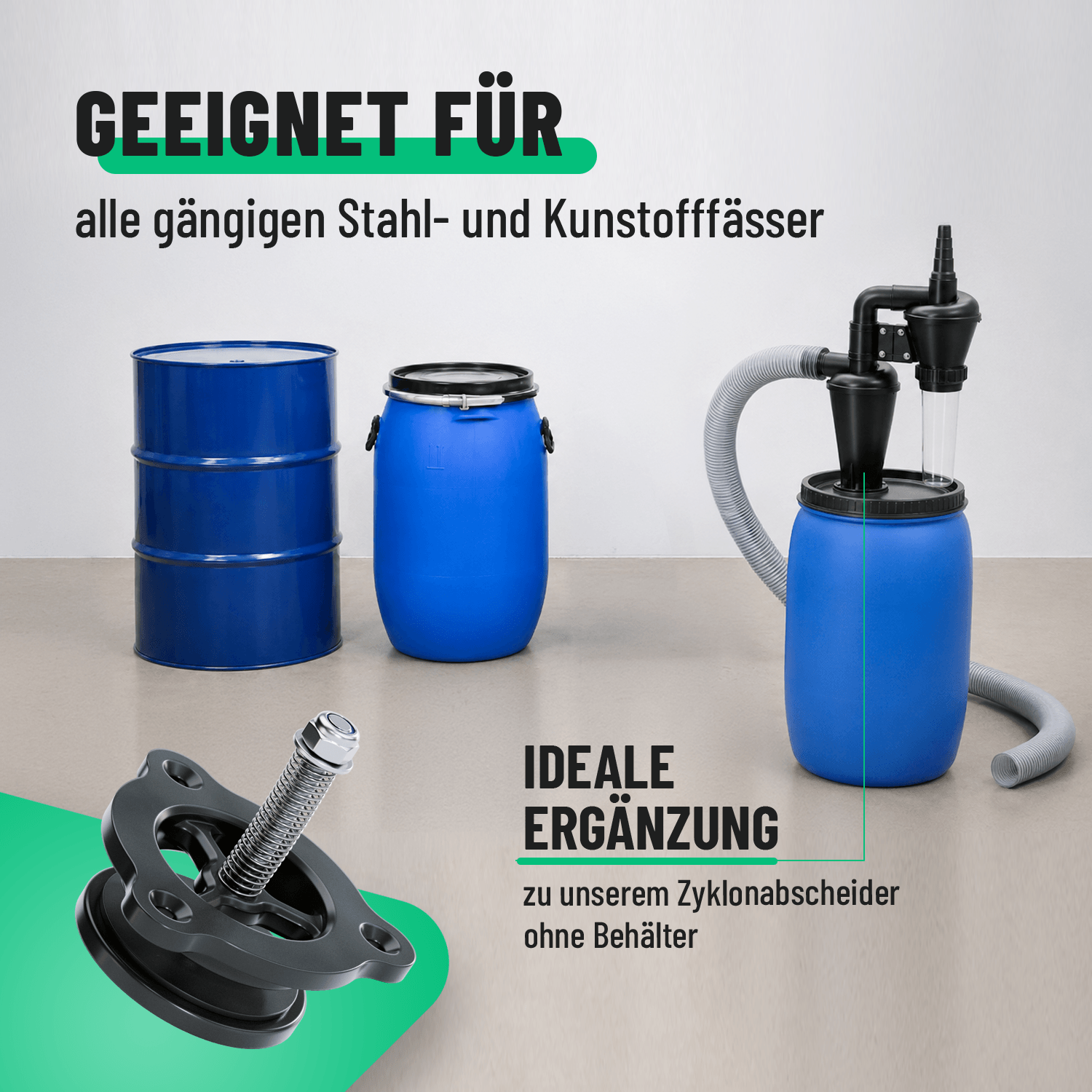 Unterdruckventil für Zyklonabscheider