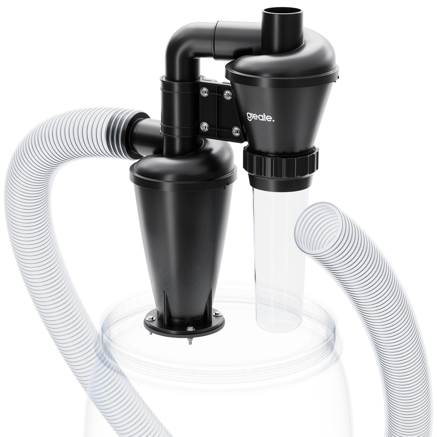 2-Stufen Zyklonabscheider mit Schlauch und Auffangbehälter 10102 Hauptbild