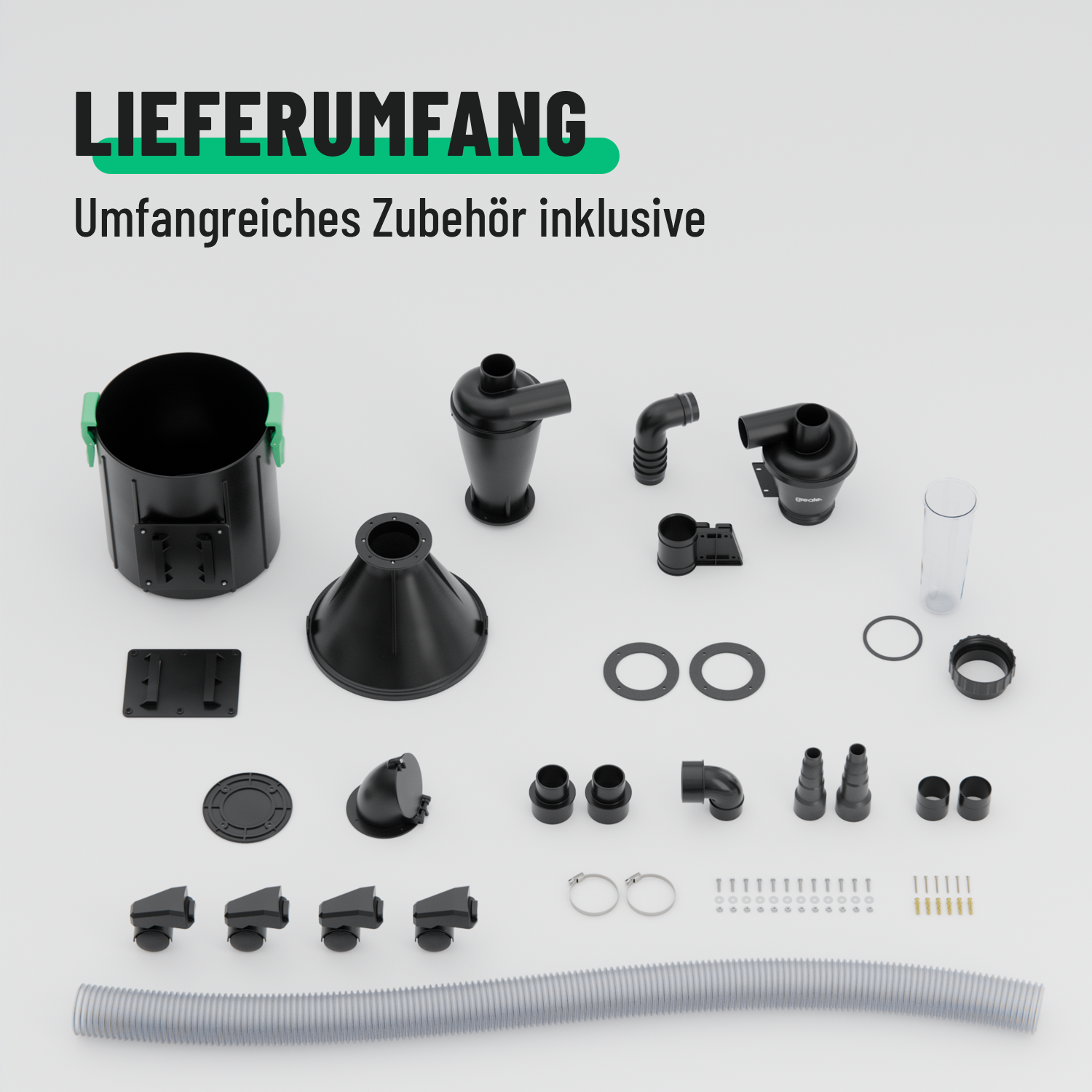 Zyklonabscheider mit Behälter