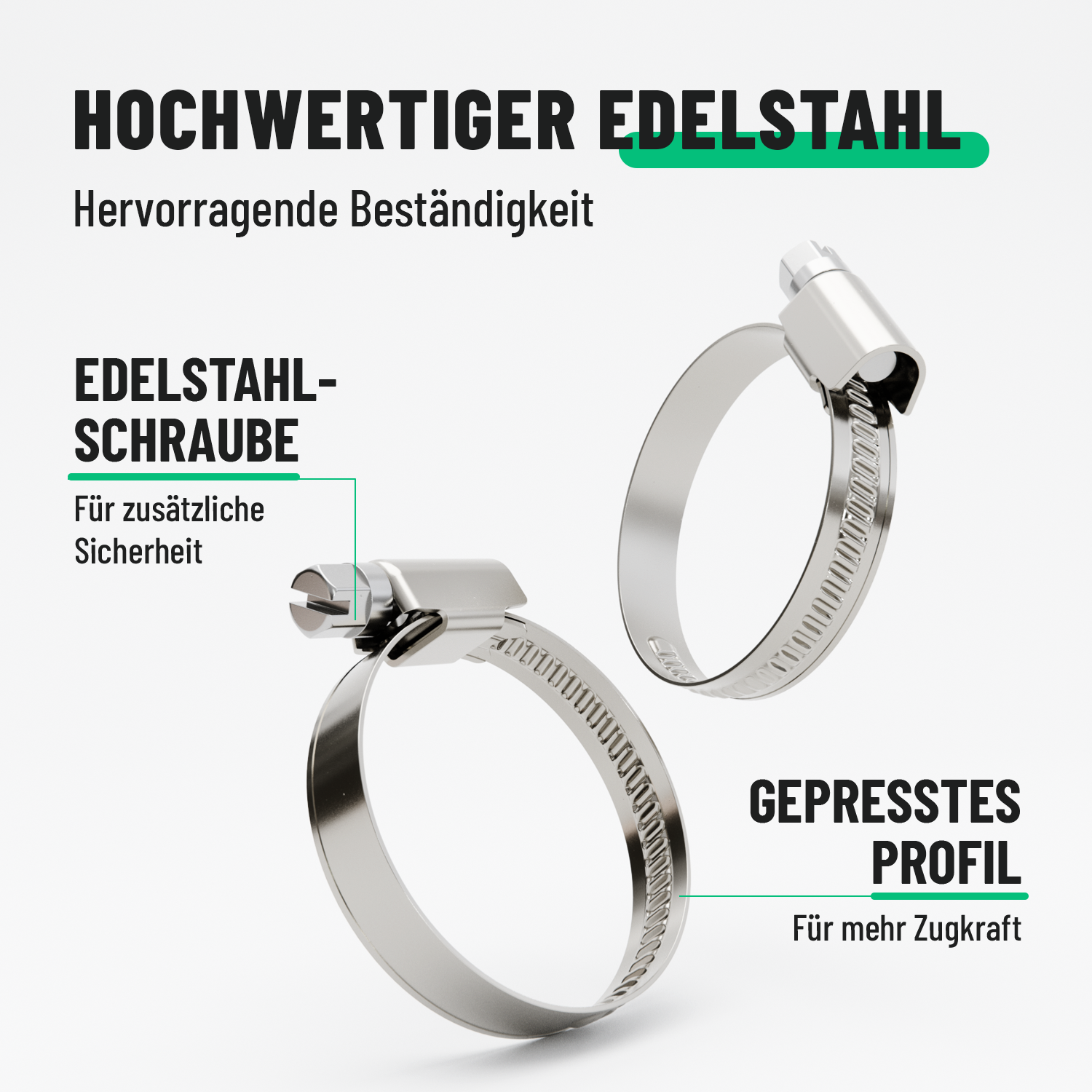 Schlauchschellen Edelstahl 25-40mm