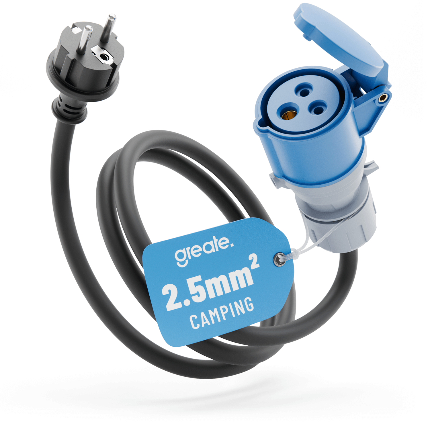 Adapter Schuko Stecker auf CEE 2.5mm Camping Elektroauto Zubehör 911009-hauptbild